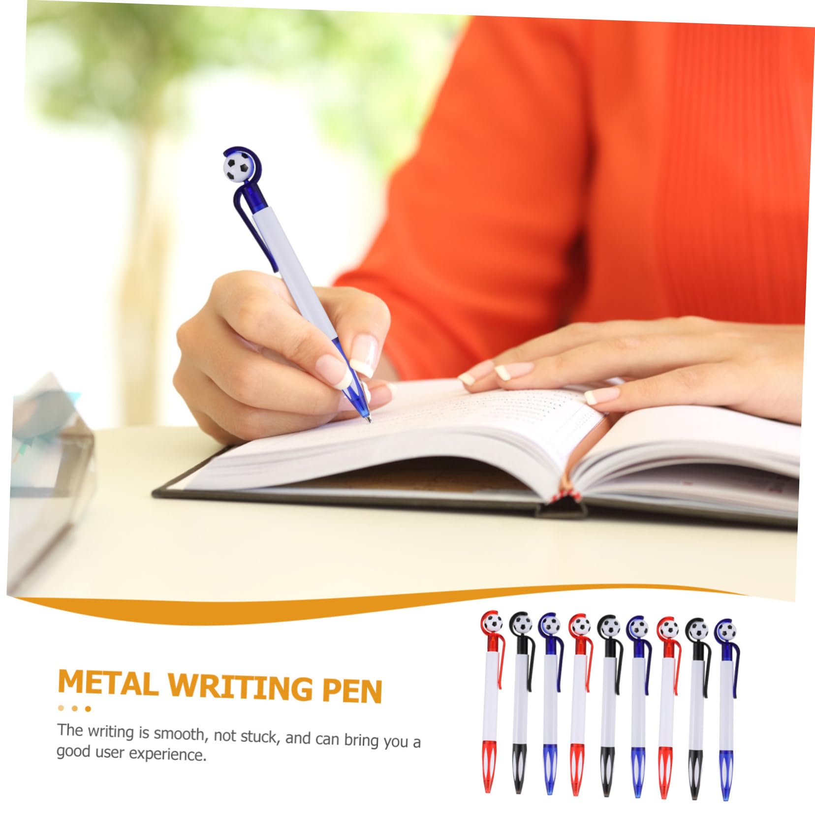 Lurrose 36-Pack Soccer Ballpoint Pens - Football Theme Writing Pens for Office, School & Gift - Perfect for Soccer Fans, Party Favors & Team Spirit Decorations