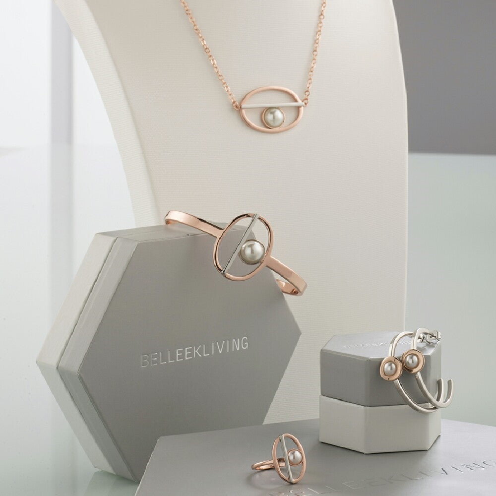 Belleek Living Jewelry Rose Pearl Ring - Elegant & Timeless Pearl Jewelry for Women - Perfect for Weddings, Anniversaries & Special Occasions