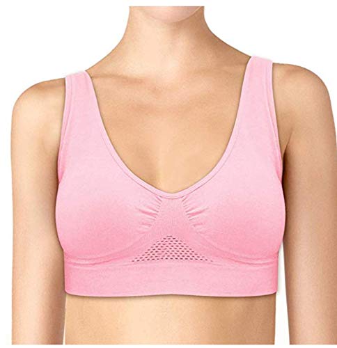 3-Pack Women's Padded Sports Bras - Breathable Mesh Workout Bra with Stable Back Support for Running, Yoga & Gym | High-Impact Support & Comfort
