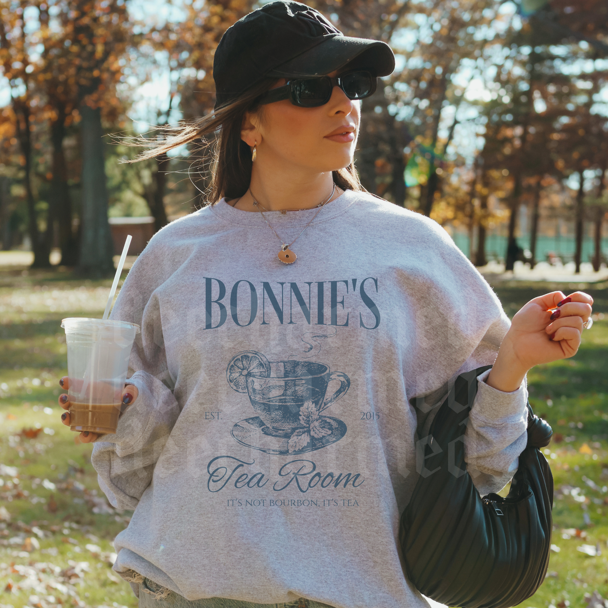 Bonnie's Tea Room Crewneck Sweatshirt - Cozy & Stylish Pullover for Women & Men - Perfect for Casual Wear, Tea Parties & Relaxing at Home