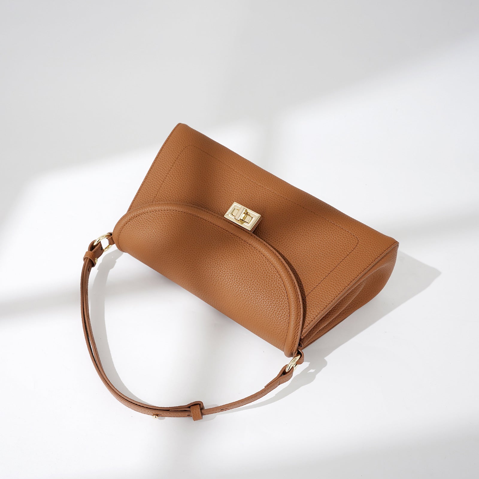 Genuine Leather Crossbody Bag for Women - Stylish Underarm Shoulder Purse for Everyday Use, Travel & Shopping