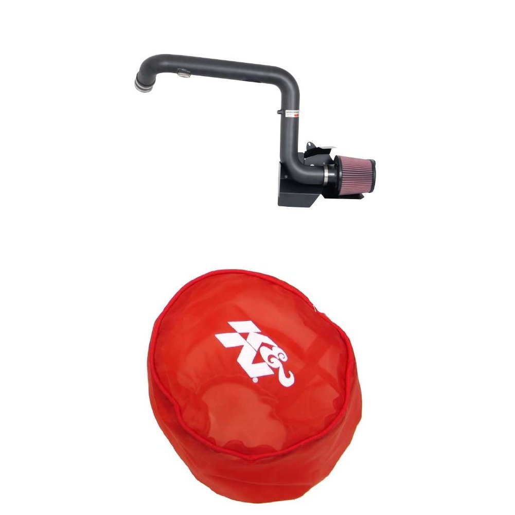 K&N 69-9503TFK High Performance Air Intake System with Red Air Filter Wrap - Cold Air Intake Kit for Increased Horsepower & Acceleration - Perfect for Street Racing & Off-Road Vehicles