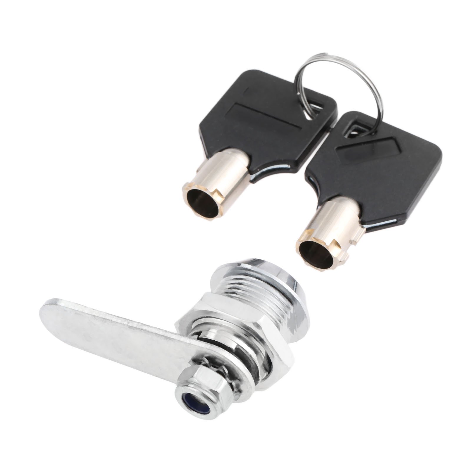 16mm Zinc Alloy Drawer Tubular Lock with 2 Keys - Secure Cam Cylinder for Mailbox, Cabinet, Tool Box & Door Hardware (Ideal for Home, Office & Storage Security)
