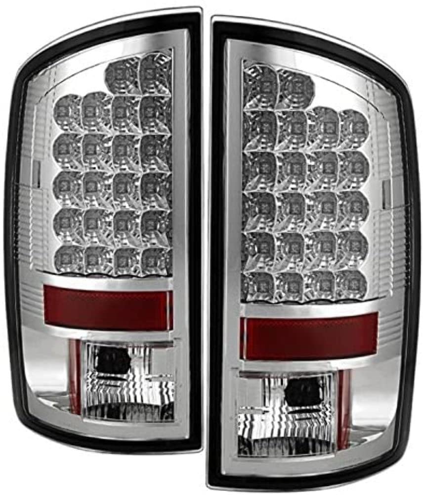 Spyder Auto 5002624 LED Tail Lights Chrome/Clear - High-Performance Lighting for Cars, Trucks & SUVs