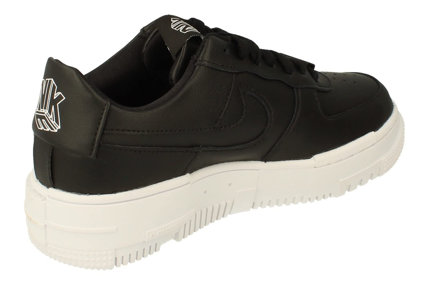 Nike Women's Air Force 1 Pixel Trainers Sneakers - Black/White (UK 3, US 5.5, EU 36) | Comfortable Athletic Shoes for Running, Gym & Casual Wear
