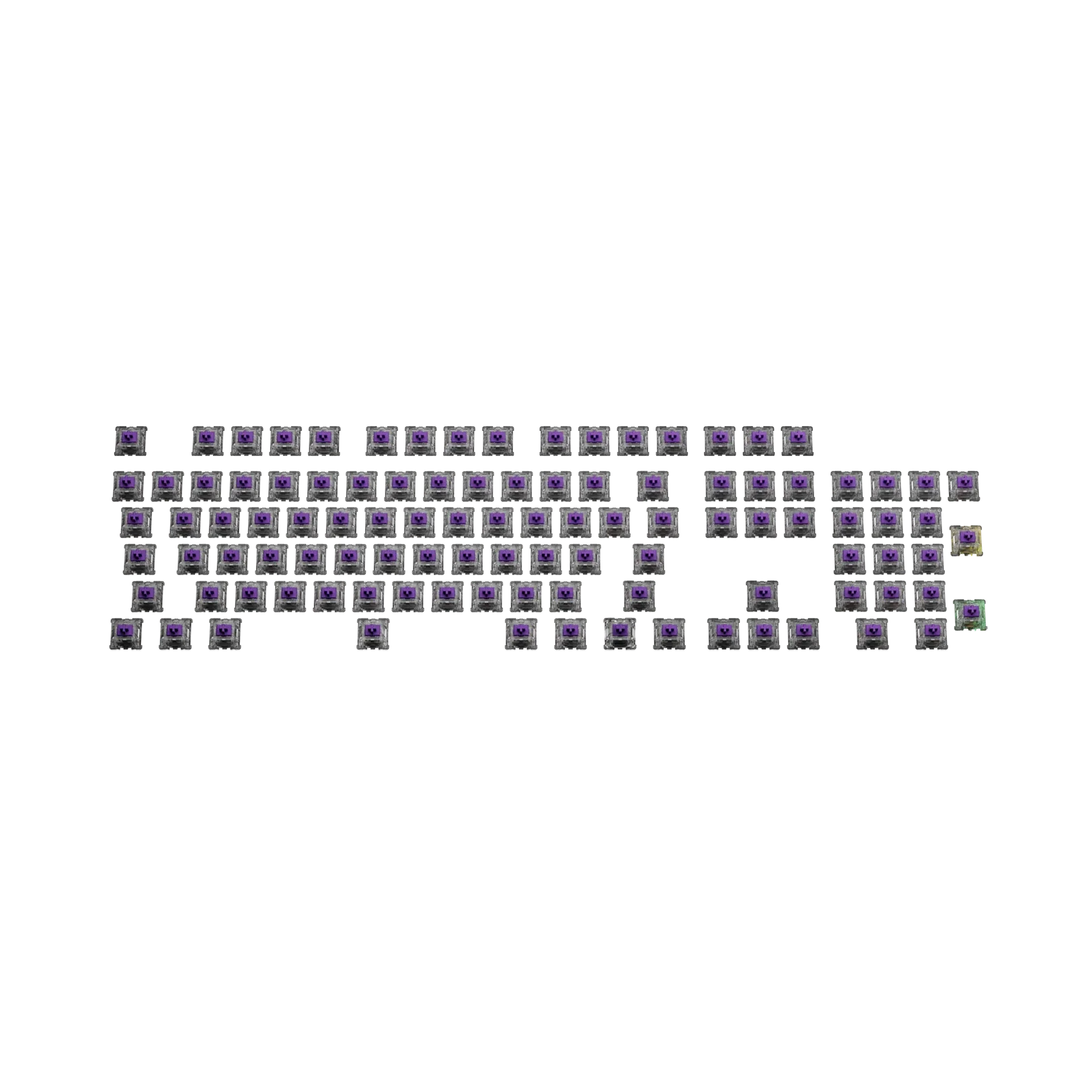 Glorious Mako Standard MX 100 ANSI Mechanical Keyboard Switches - Smooth Linear Switches for Gaming & Typing | Perfect for PC Builds, Custom Keyboards & Esports Tournaments