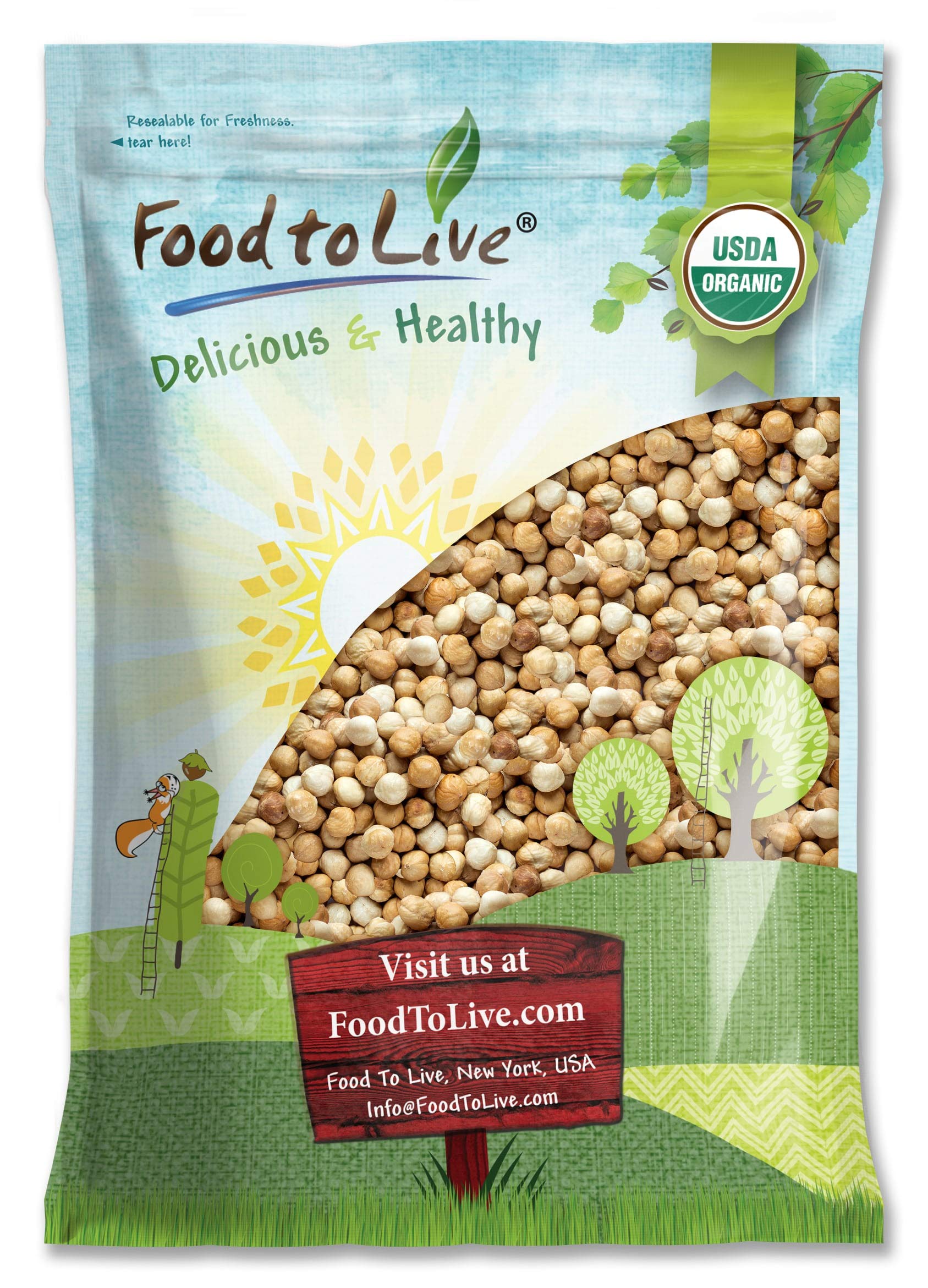 Organic Blanched Roasted Hazelnuts 12 lbs – Non-GMO, Dry Roasted, Skinless, Whole, Unsalted, Kosher, Vegan Bulk Nuts | Perfect for Keto Snacks, Baking, Salads, Granola & Healthy Desserts