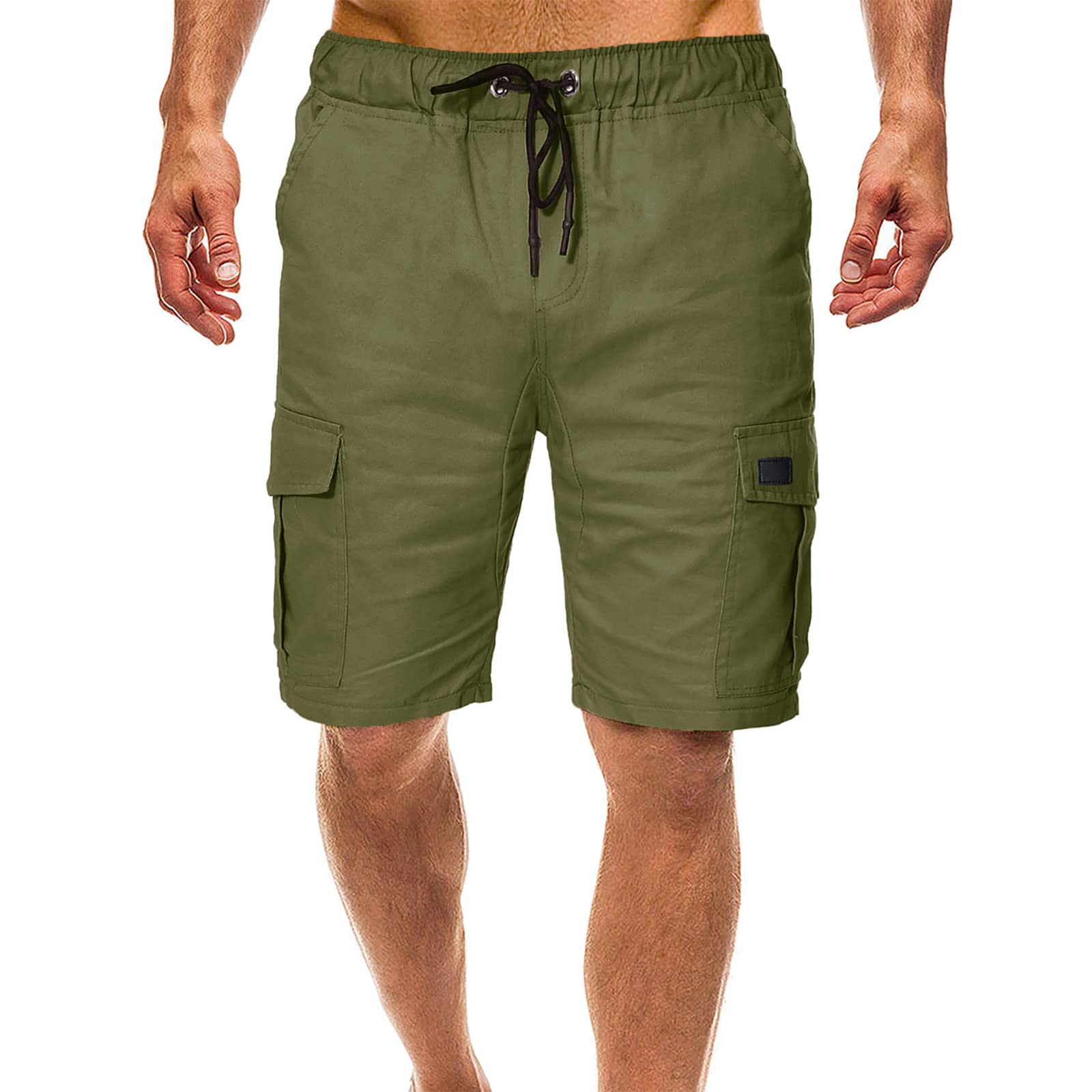 **Men's Stretch Cargo Hiking Shorts - Quick Dry, Lightweight with Zipper Pockets - Perfect for Camping, Climbing & Travel Adventures**