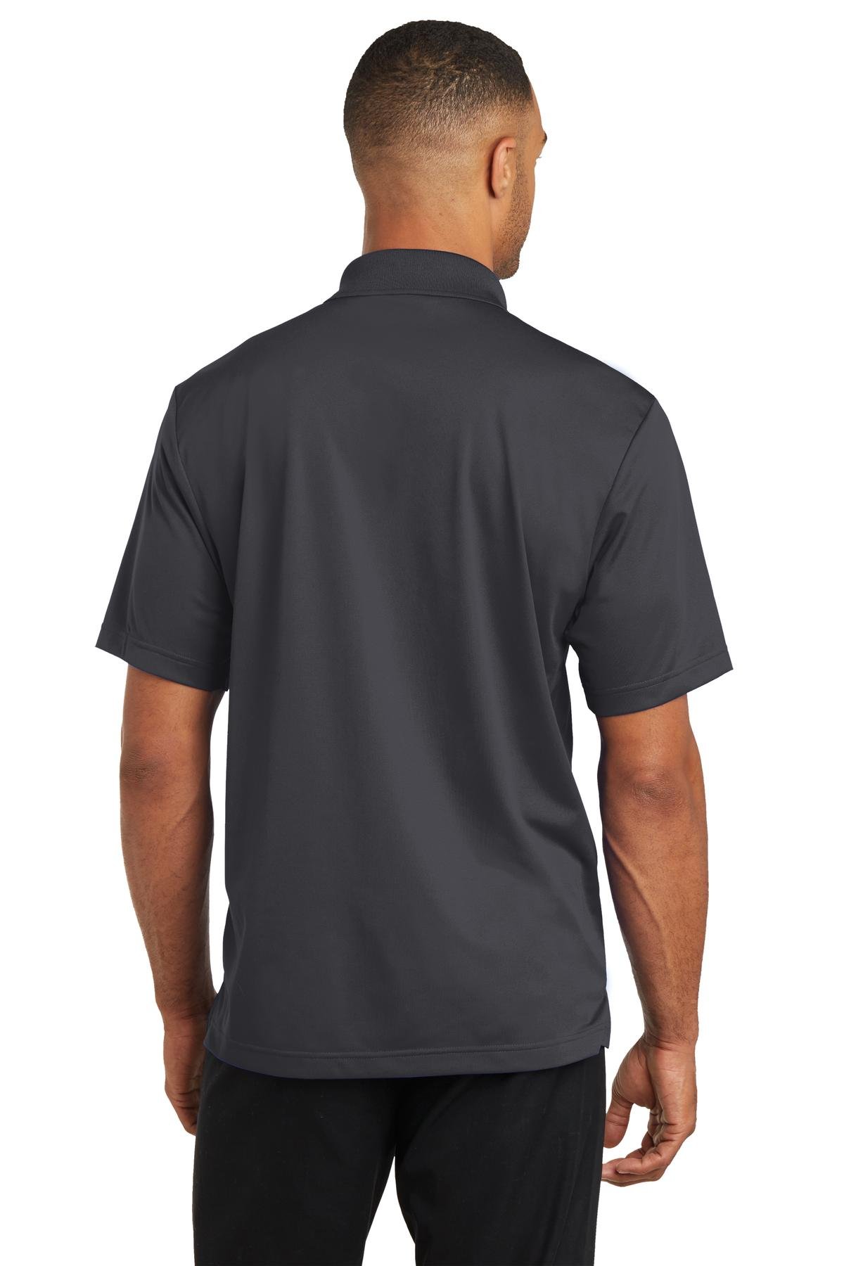 Cornerstone Men's Micro Pique Gripper Polo Shirt - Large, Iron Grey - Comfortable & Stylish for Work, Golf & Casual Wear