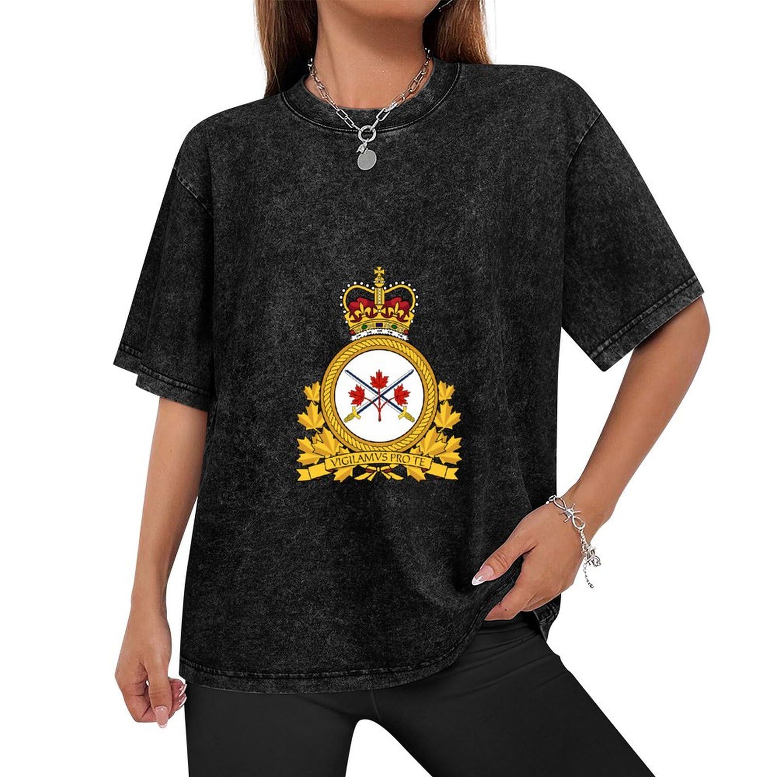 Canadian Army Men & Women's Cotton T-Shirts - Short Sleeve Casual Tees for Summer - Military Inspired Comfort Wear for Outdoor Activities & Everyday Use