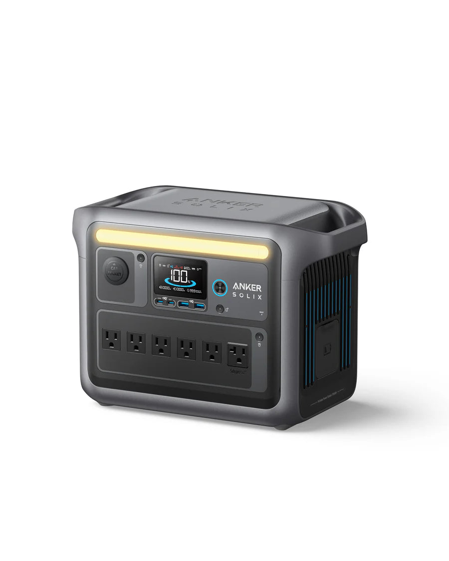 Anker SOLIX C1000X Portable Power Station with 400W Solar Panel | 1000Wh Solar Generator for Camping, RV, Emergency Backup & Off-Grid Power - Fast Charging, 10 Outputs, Solar-Ready