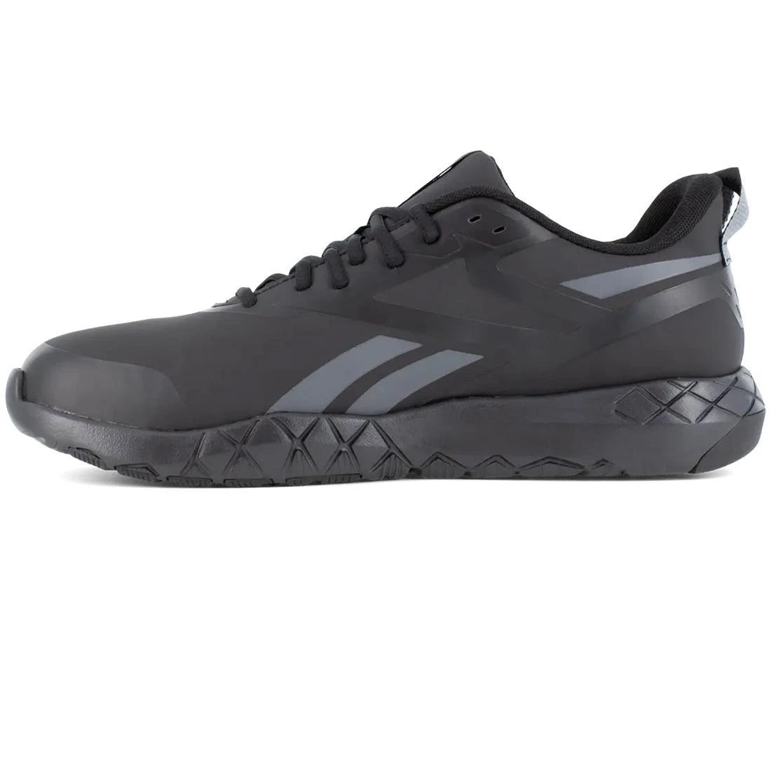 Flexagon Force XL Composite Toe Athletic Work Shoes for Men - Black/Gray Safety Sneakers - Lightweight & Comfortable for Construction, Warehouse & Outdoor Work