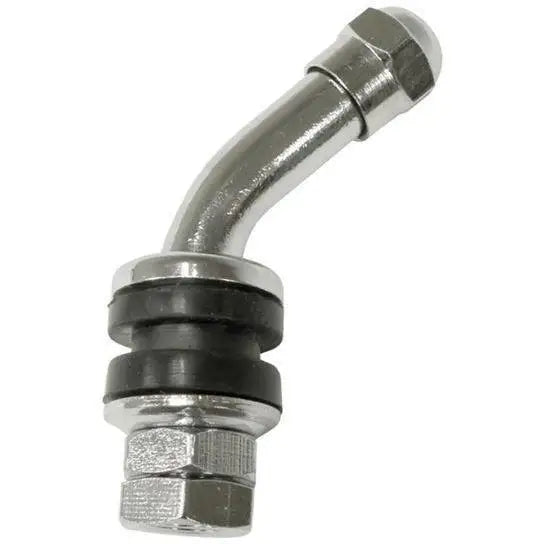 ENKEI 45° Bent Specialty Clamp-in Valve with Dome Top Hex Cap - 25mm (Each) - Perfect for Performance Tires, Motorcycles & ATVs
