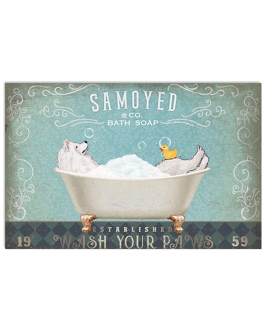 300-Piece Samoyed Puppy Bath Time Jigsaw Puzzle - Fun & Educational Puzzle Game for Adults & Kids - Great Gift for Family Game Night & Brain Development Activities