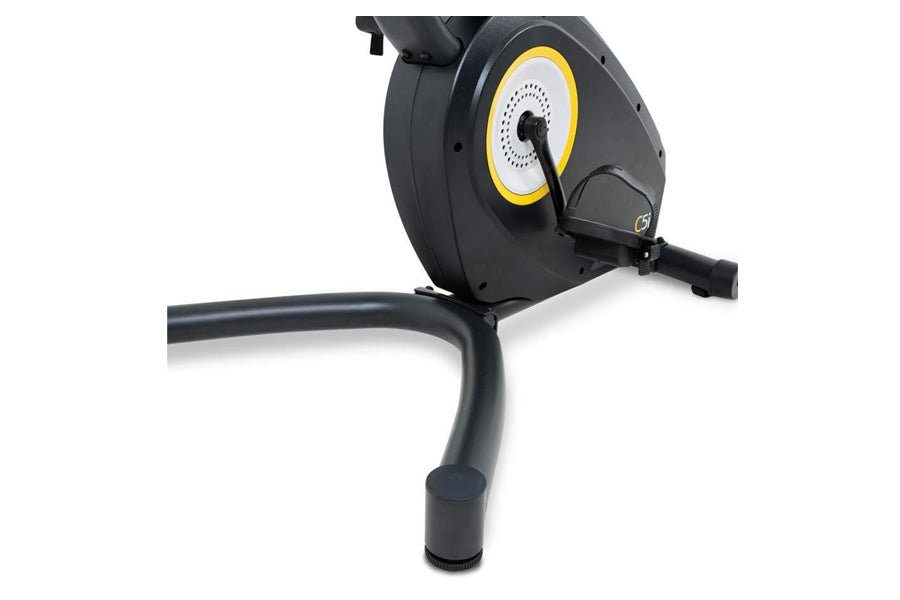 LifeSpan C5i Upright Exercise Bike for Home Gym - Quiet Magnetic Resistance Indoor Cycling Bike with LCD Display for Cardio Workouts & Fitness Training