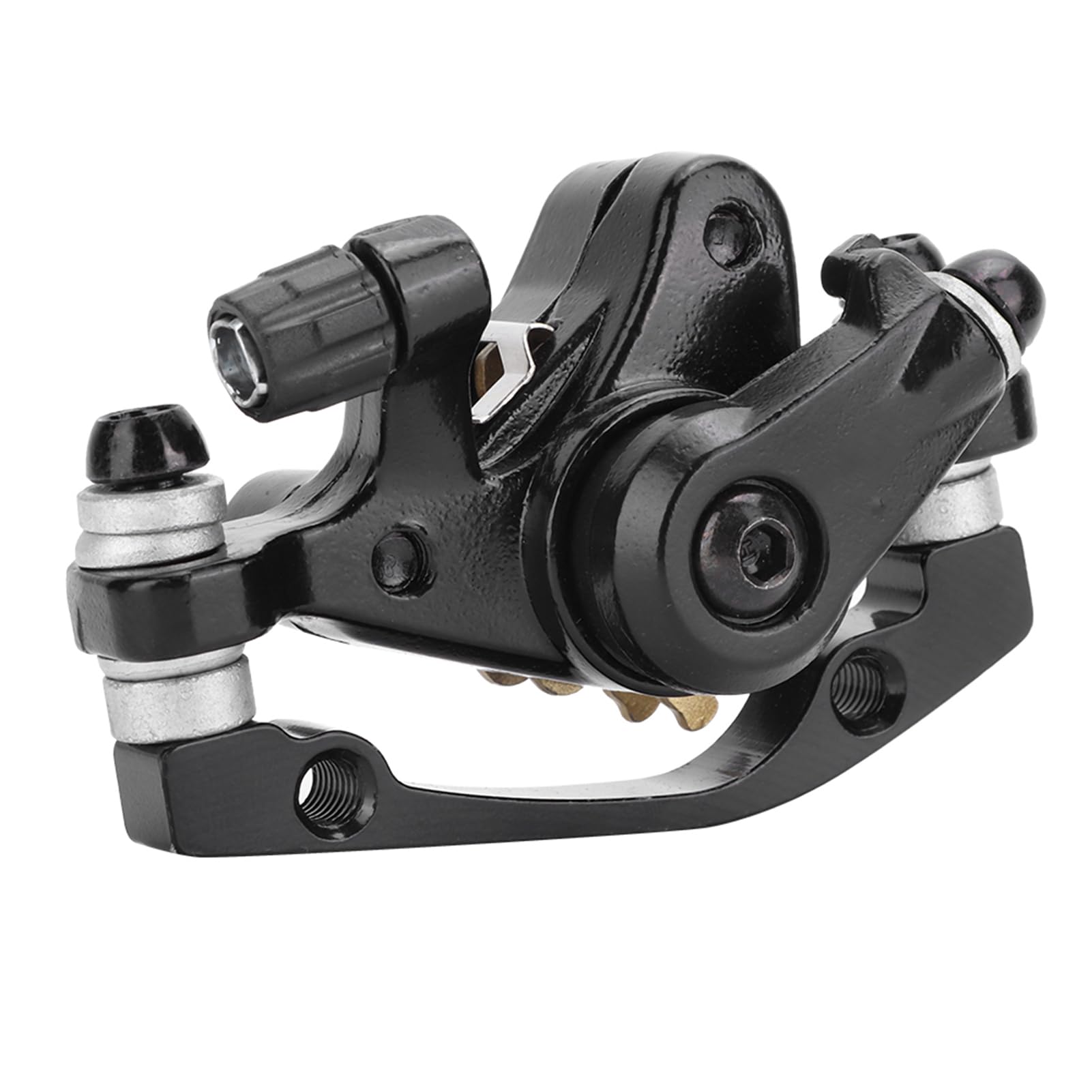 Premium Universal Black Aluminum Disc Brake Calipers for Electric Bikes - Front & Rear Mechanical Brake Set with Mounting Screws - Perfect for E-Bike Upgrades, Mountain Bikes & Commuter Cycling Accessories