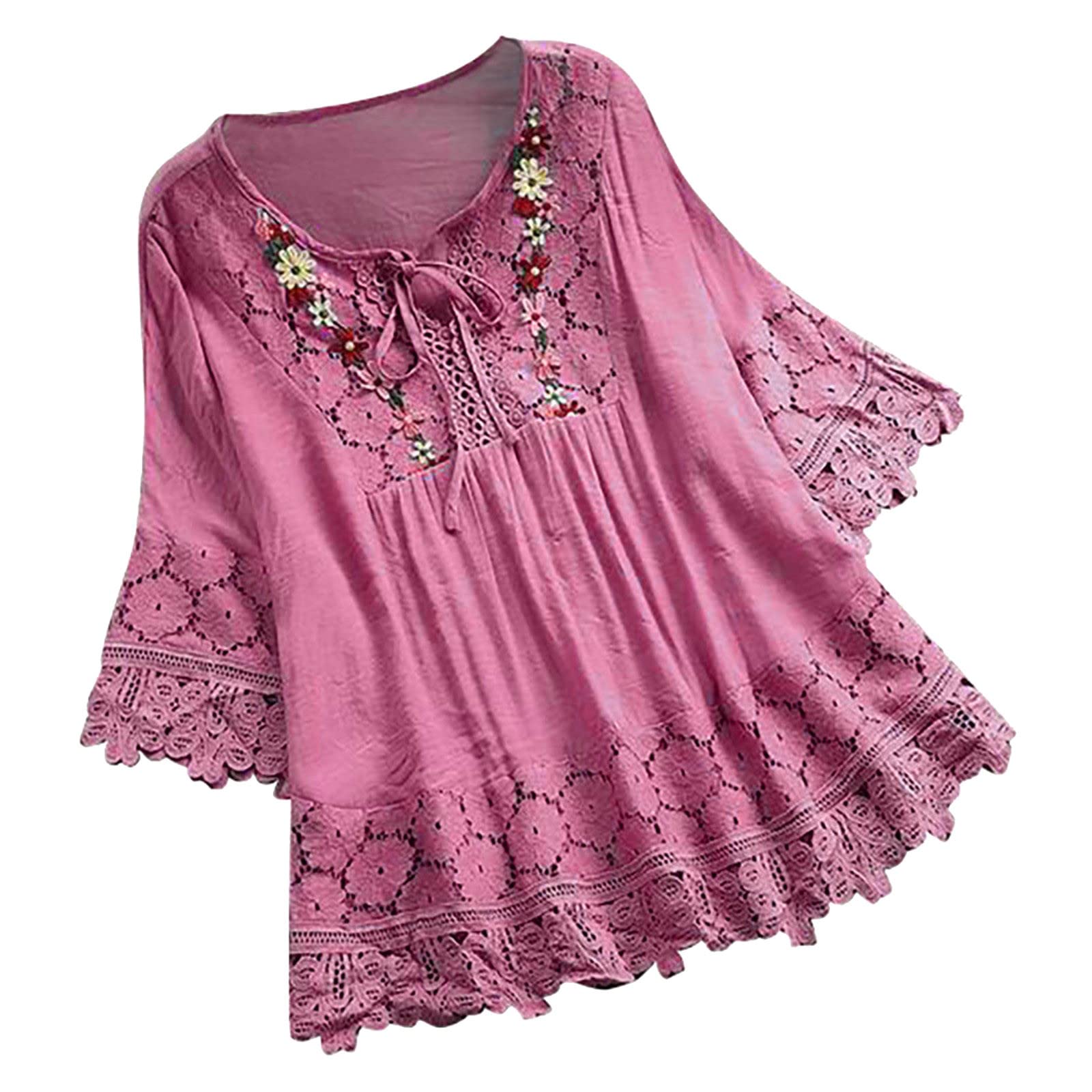 **Women's Oversized Hawaiian Shirts - Plus Size Casual Loose Fit T-Shirts & Tunics - Soft Comfy Blouses for Beach, Vacation, and Summer Outfits**