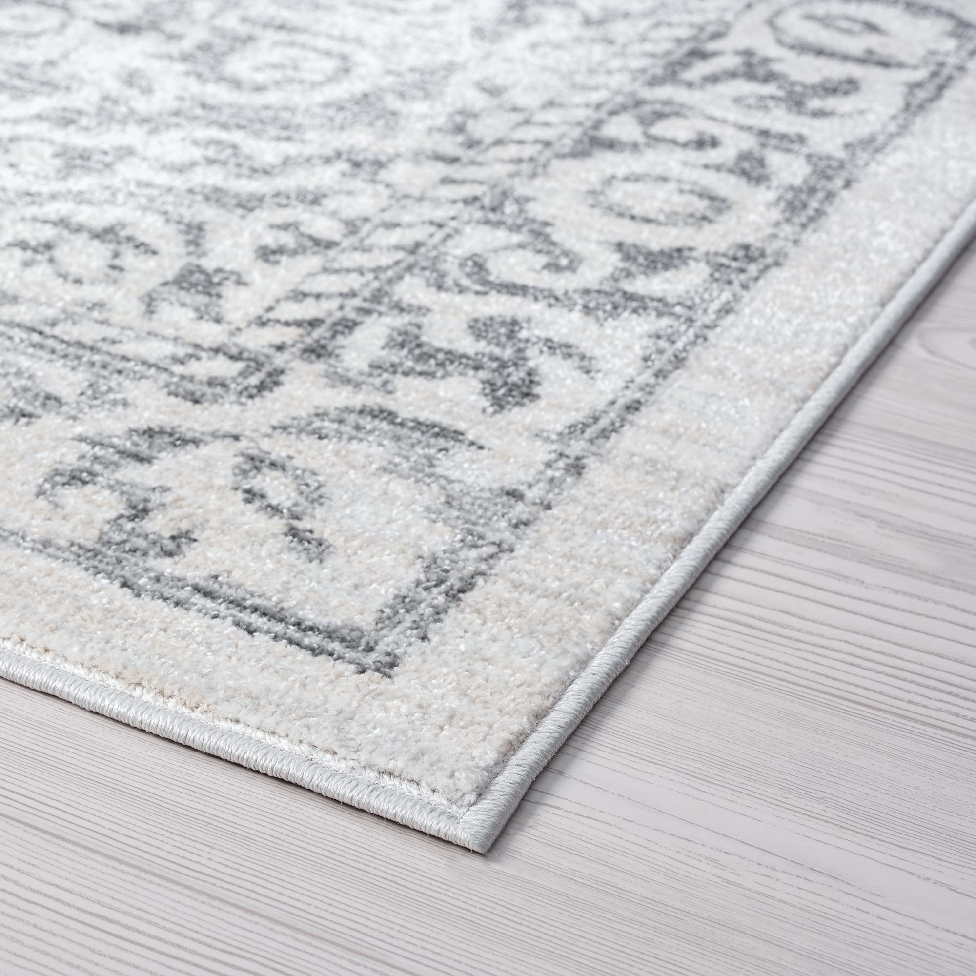 Tayse Geraldine Cream 8x10 Area Rug - Traditional Floral Carpet for Living Room, Bedroom, Dining Room, Kitchen & Entryway - Large Soft Floor Mat for Home Decor - Alfombras para Salas Grandes - Perfect for Cozy Living Spaces & Elegant Home Styling