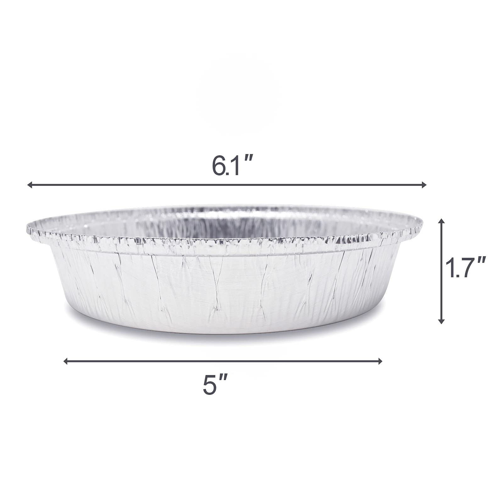 (360 Pack) Premium 6-Inch Round Foil Pans with Plastic Dome Lids - Heavy Duty Disposable Aluminum Baking Pans for Roasting, Baking, Cooking - Perfect for Parties, Catering & Meal Prep