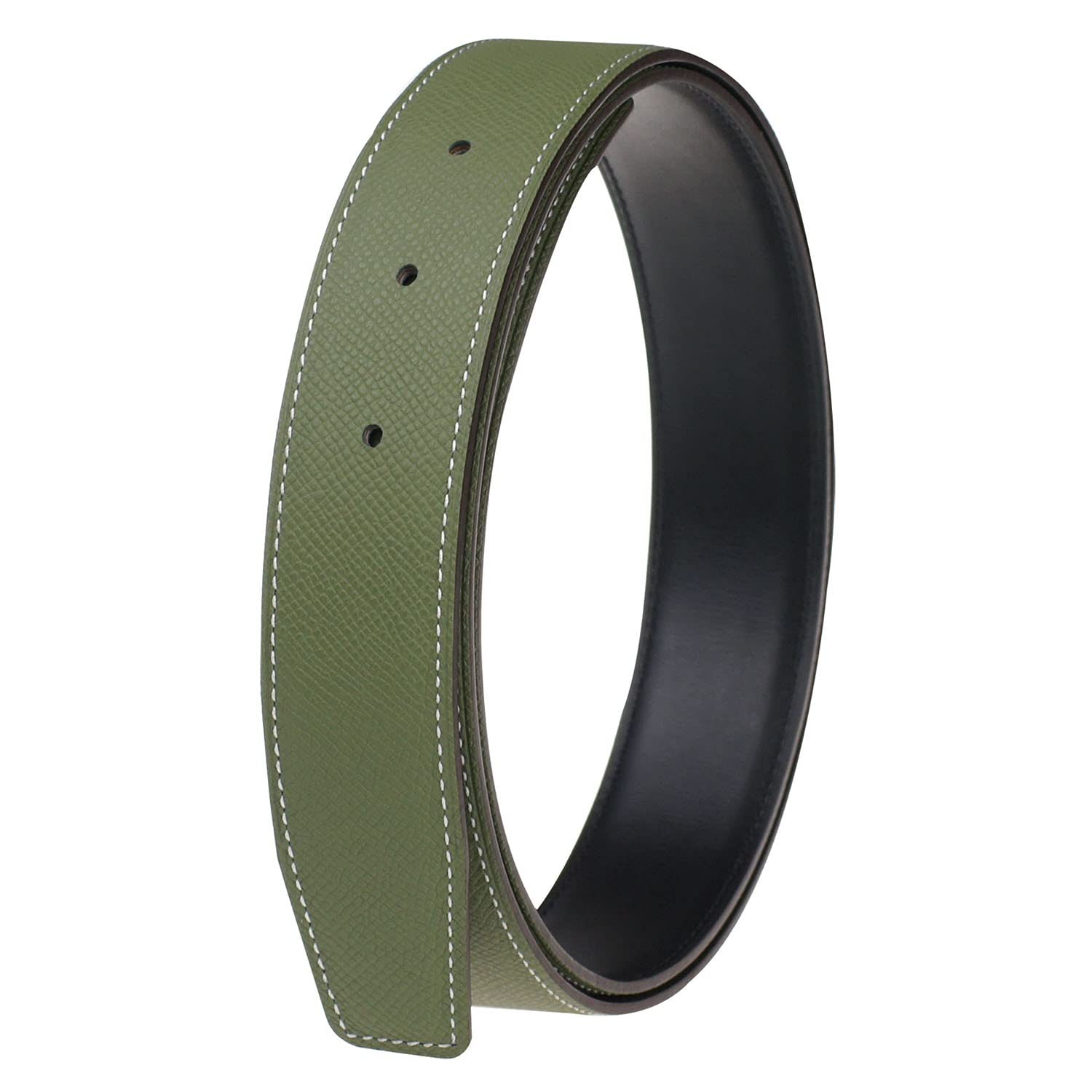UzHot H Full Grain Cow Leather Belts - Premium 32mm Wide Replacement Belt Strap Without Buckle for Men | Durable Dress & Casual Wear | Perfect for Office, Business, and Everyday Use