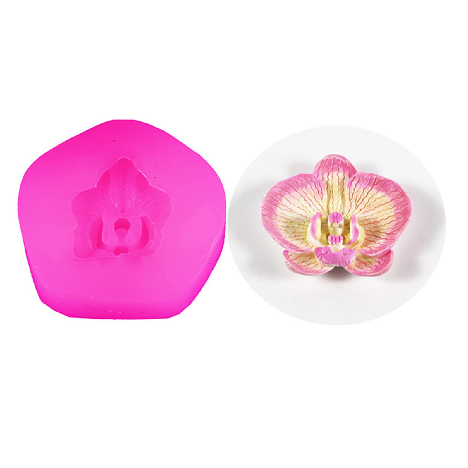 Premium Phalaenopsis Orchid Silicone Mold for DIY Candles, Soap, Chocolate & Plaster Crafts - Perfect for Home Decor, Wedding Favors & Gift Making