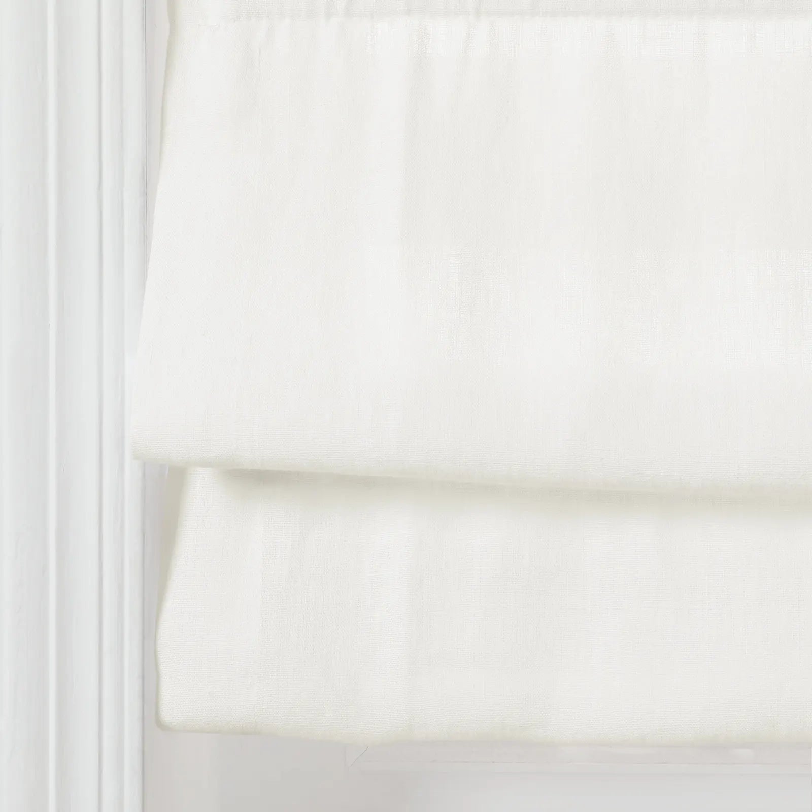 Premium Belgian Linen Cordless Roman Shades - Blackout Window Treatments for Bedroom & Living Room - Plus Size Custom Window Coverings