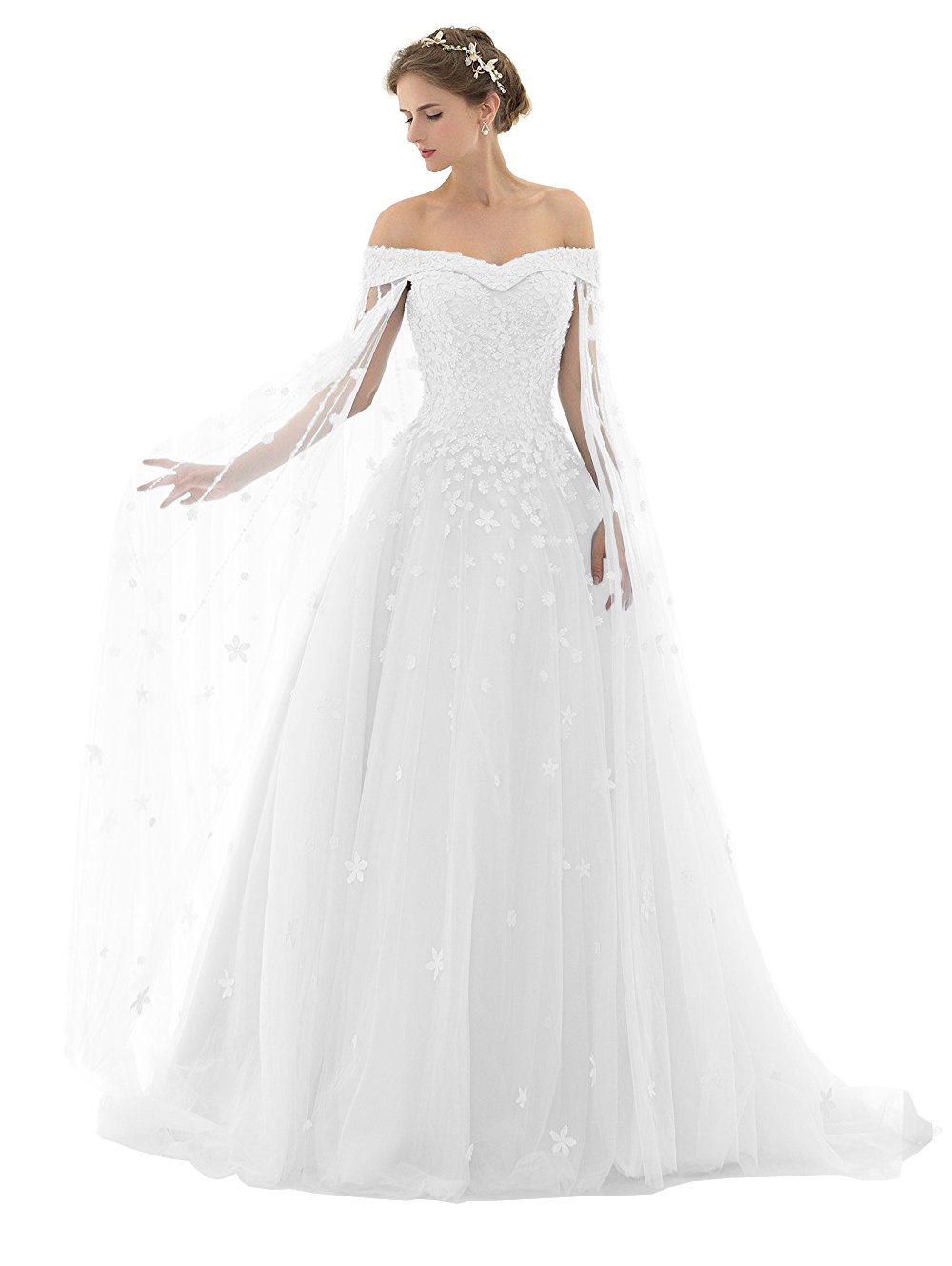 Elegant Cinderella Quinceañera Dress for Women - Puffy Ball Gown Prom & Wedding Dress - Perfect for Sweet 16, Quinceañera, Prom Night & Formal Events