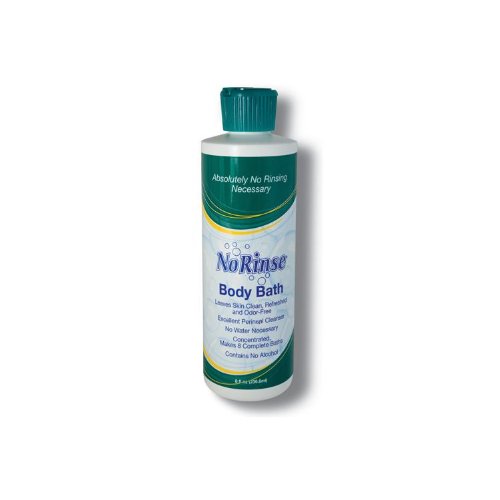 No Rinse Body Bath - 8 oz | Waterless Shower Alternative for Seniors, Camping & Post-Surgery Care