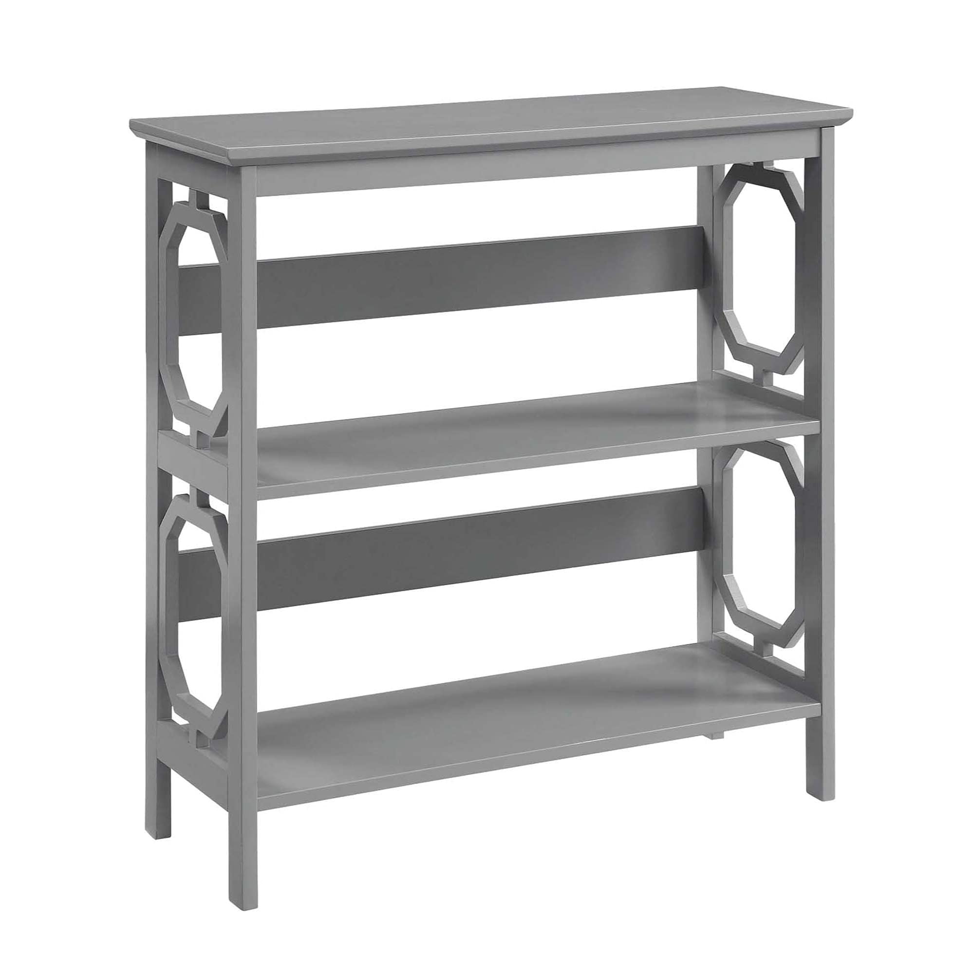 Ergode Omega 3 Tier Bookcase - Modern Wooden Bookshelf for Home & Office - Perfect for Living Room, Bedroom, Study & Office Organization