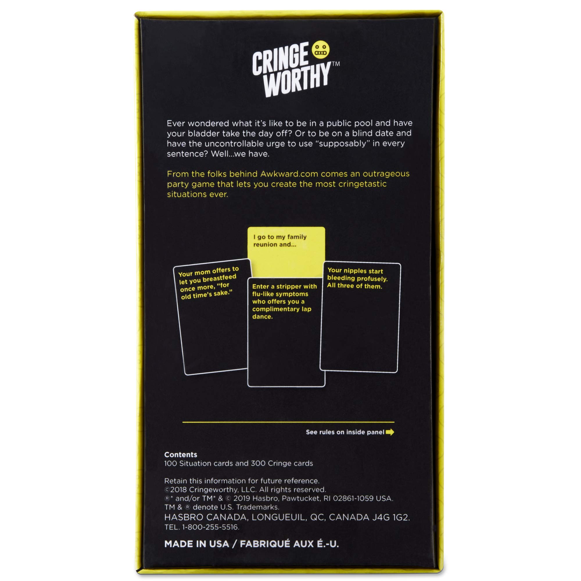 Awkward Moments Adult Party Card Game - Hilarious & Embarrassing Situations for Game Nights, Ages 17+ | Perfect for Bachelorette Parties, College Dorms & Social Gatherings