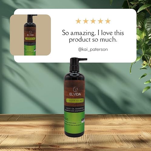 Best Organic Olive Oil Shampoo for Dry Damaged Hair - Hydrating & Repairing Hair Care - Perfect for Daily Use & Salon Treatments