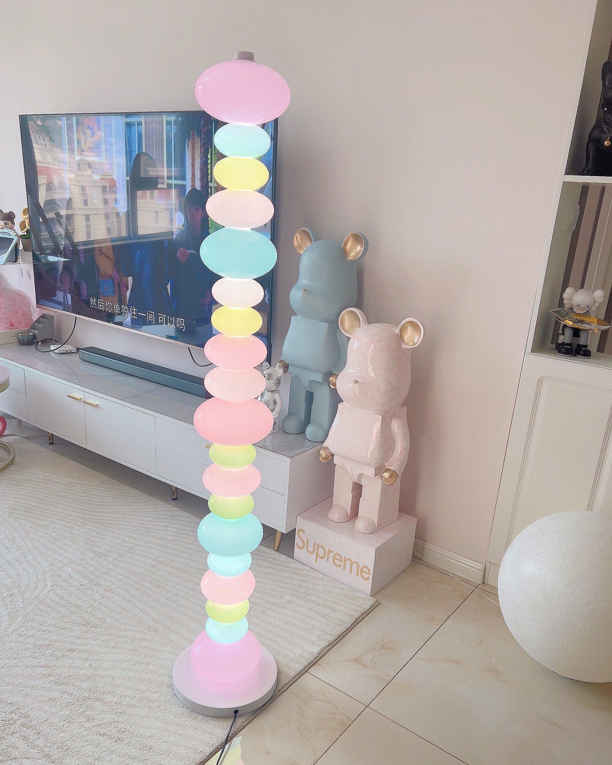 Modern LED Candy Floor Lamp - Adjustable Brightness for Living Room, Bedroom & Office - Stylish Home Decor Lighting for Relaxation & Ambiance