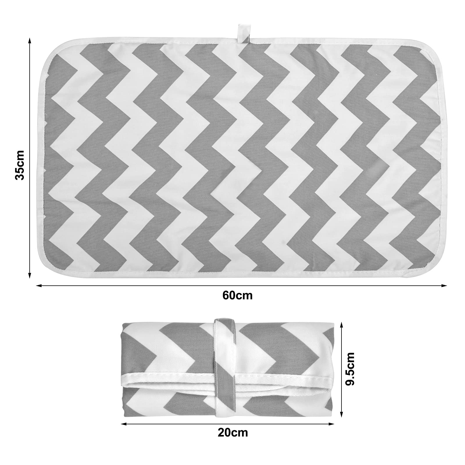 Foldable Waterproof Diaper Changing Pad - Portable Baby Changing Mat for Newborn & Toddlers | Home, Nursery, Travel & On-the-Go Use