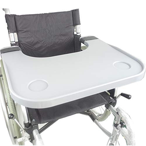 Universal Wheelchair Lap Tray with Cup Holder - Adjustable 52-58cm (16-20 Inch) Fits Manual & Electric Wheelchairs - Portable Medical Table for Adults & Kids - Perfect for Meals, Reading, and Laptop Use