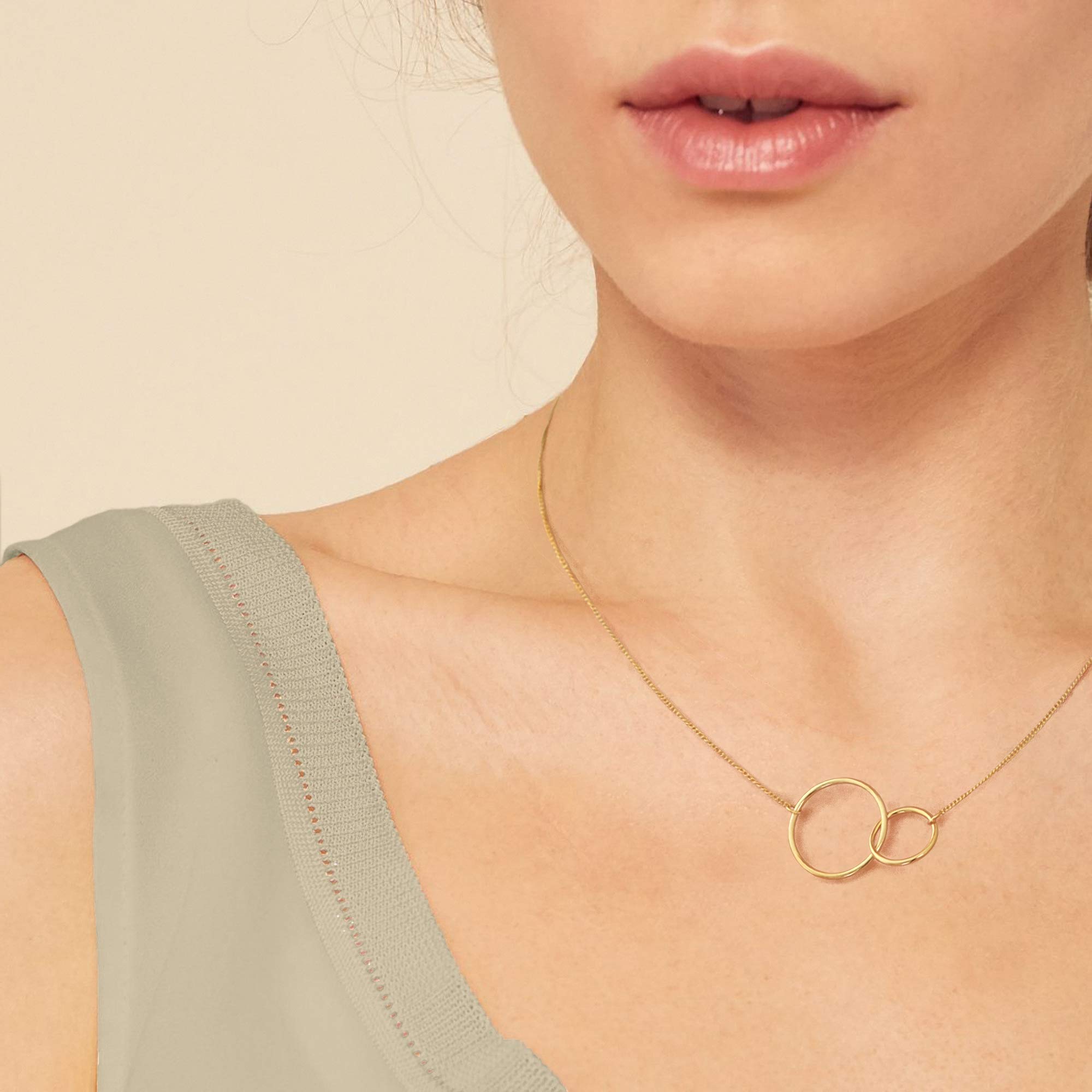 Unbiological Sister Matching Friendship Necklace - Big Little Sorority Best Friend Gift, BFF Necklace for Women, Perfect for Birthdays, Anniversaries, and Sisterhood Celebrations