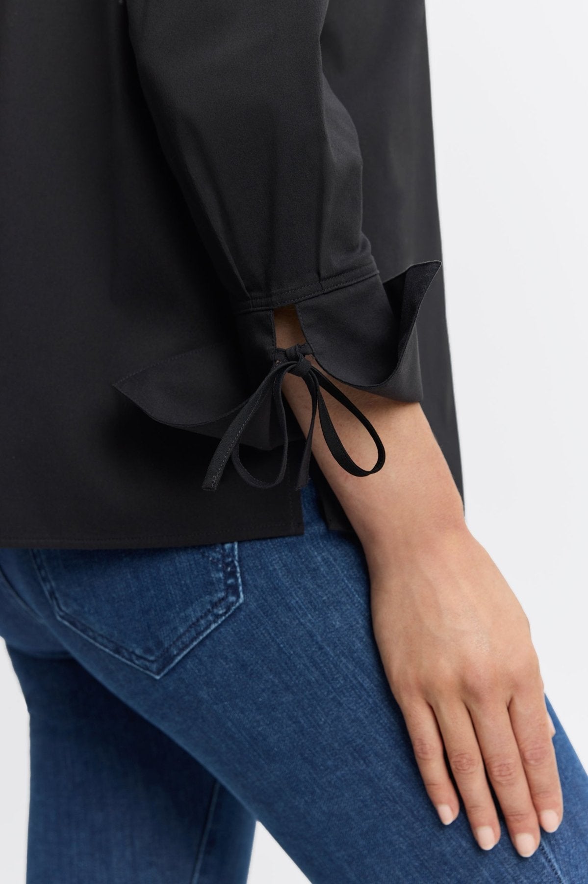Carla No Iron Stretch Long Sleeve Popover Shirt for Women - Wrinkle Free Comfortable Business Casual Blouse - Perfect for Office Work, Travel & Everyday Wear