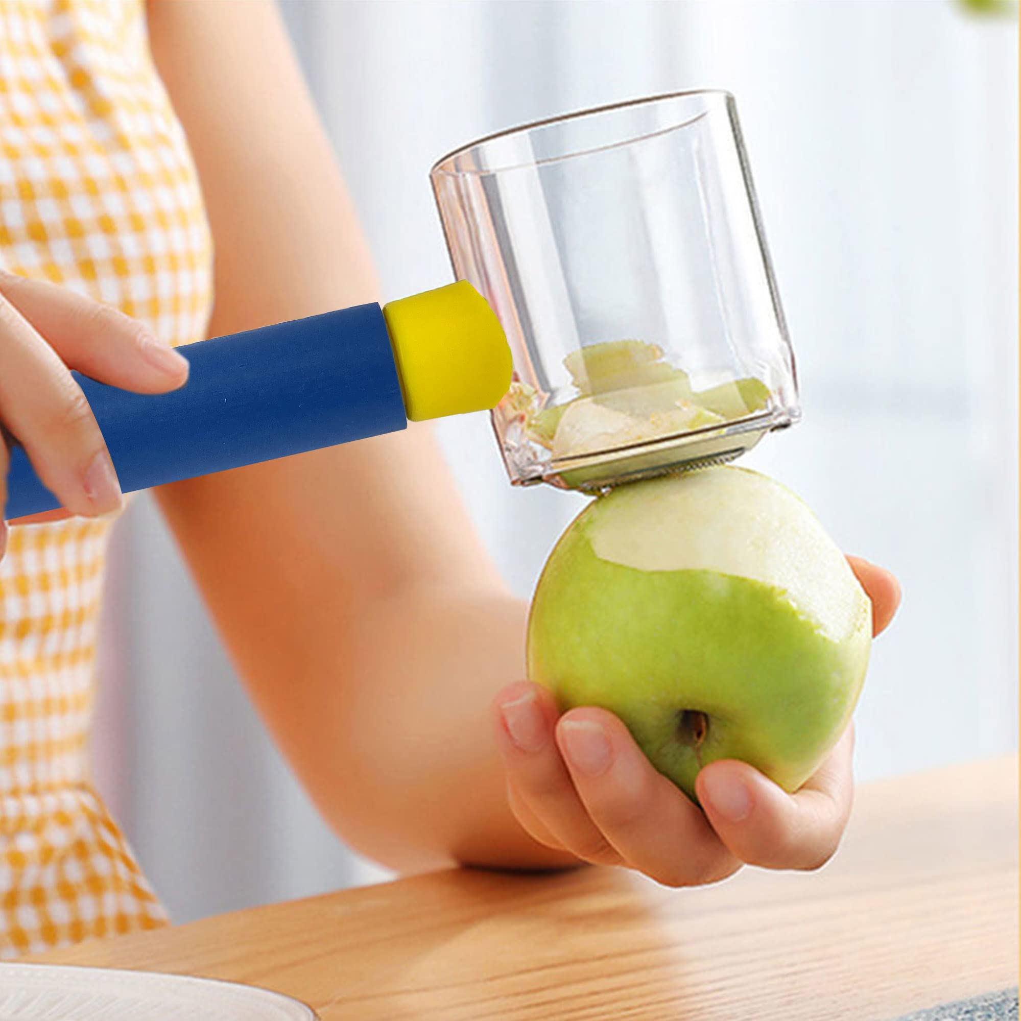 Premium Stainless Steel Vegetable Peeler with Container - Multi-Purpose Kitchen Peeler for Fruits & Vegetables Like Potatoes, Carrots & Apples - Ideal for Meal Prep, Cooking & Healthy Snacking