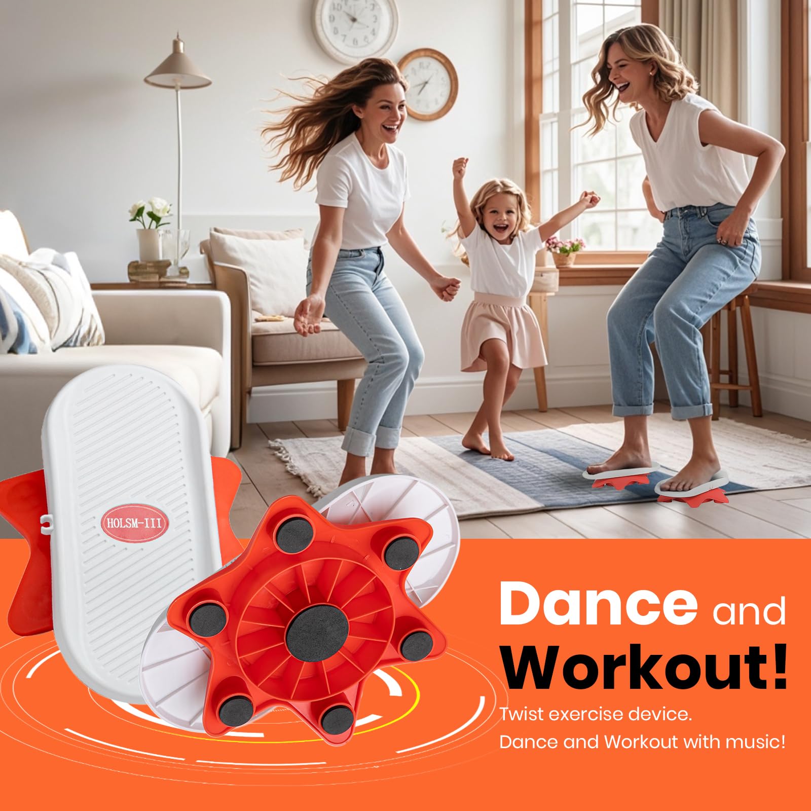 Ab Twist Board - Waist Twisting Disc Exercise Equipment for Core Workout & Full Body Toning | Home Gym Fitness Tool for Abs Training, Waist Trimmer & Belly Fat Burner | Perfect for Home Workouts, Office Exercise & Weight Loss Routines