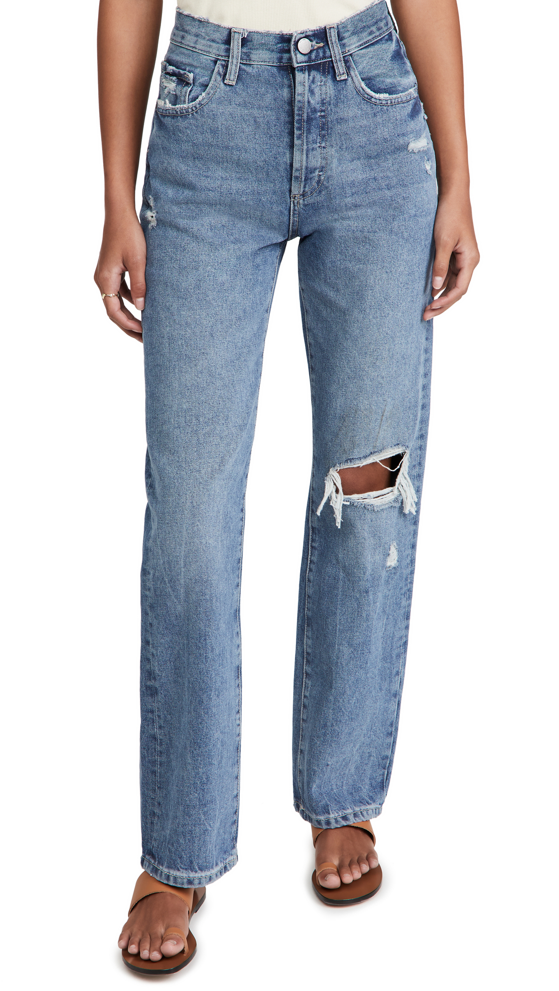 DL1961 Women's Emilie Straight Ultra High Rise Vintage Jeans - Classic Denim Pants for Casual Wear, Office & Date Nights