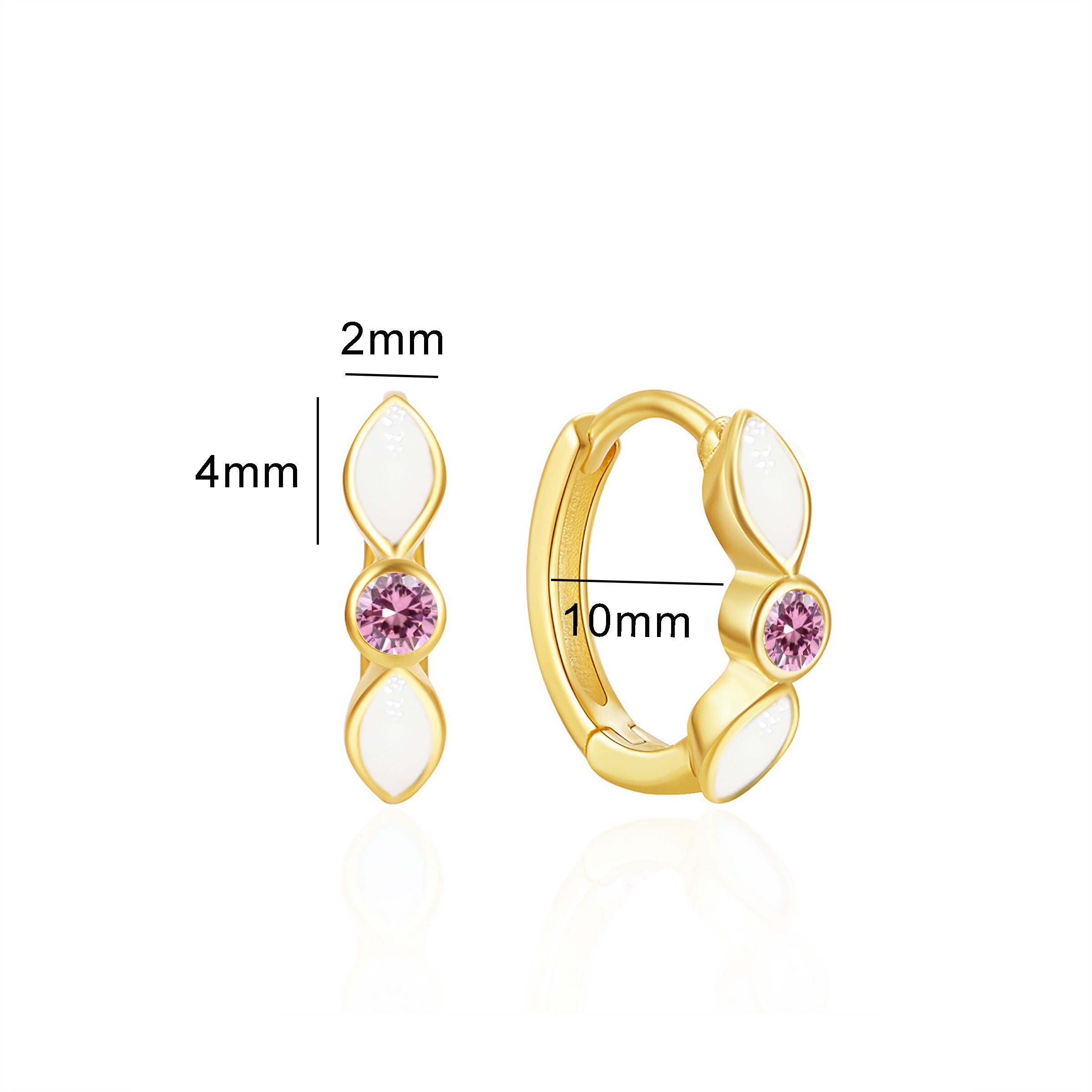 Graceful Petal Breastmilk Earrings - Dainty Floral Jewelry for Nursing Moms | Perfect for Breastfeeding Support & Motherhood Celebration