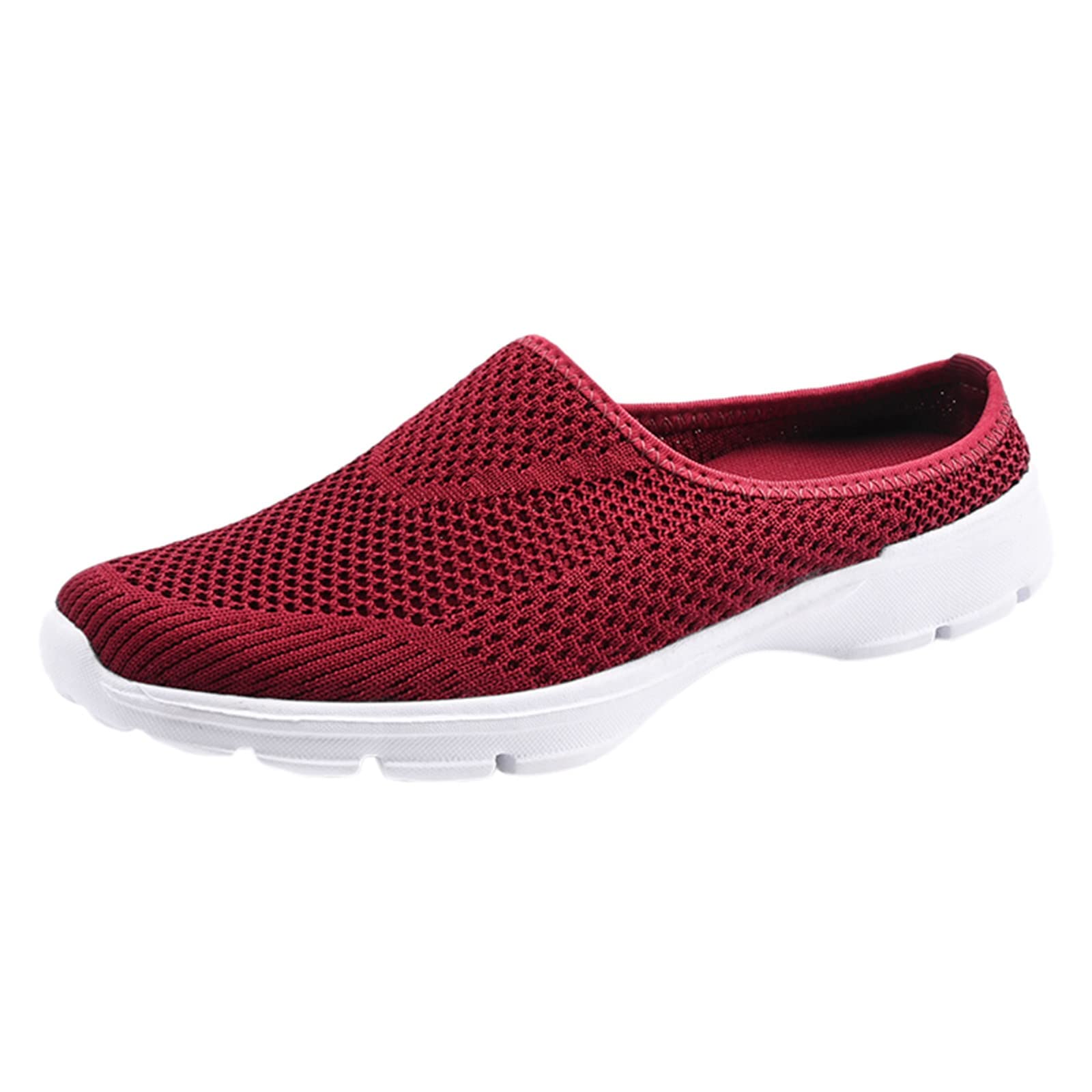 **Women's Breathable Mesh Walking Sneakers - Lightweight Athletic Shoes for Women - Solid Color Casual Sneakers for Walking, Running & Everyday Wear**