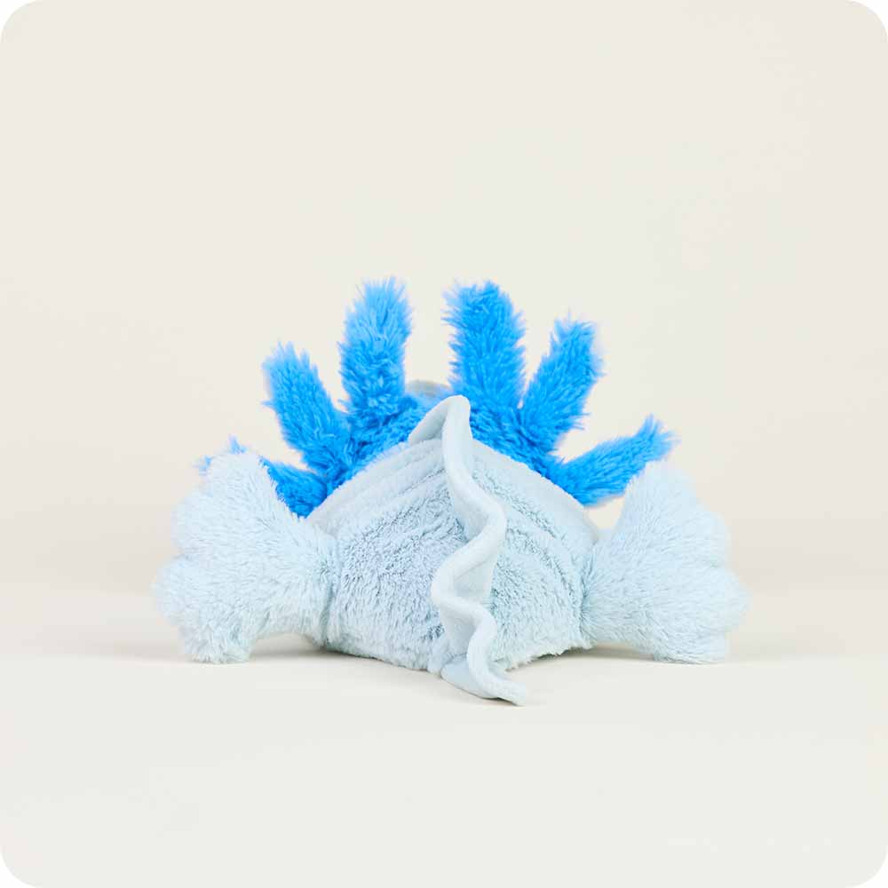 Blue Axolotl Warmies - Adorable Microwavable Plush Heating Pad for Kids & Adults - Perfect for Stress Relief, Anxiety Comfort & Pain Management