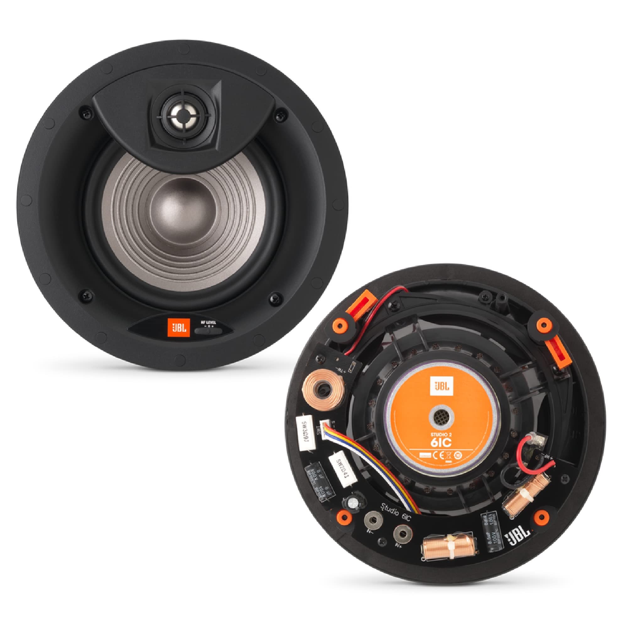JBL Studio 2 6IC 6-Inch In-Ceiling Speaker - High-Fidelity Home Theater Sound System with Low Distortion & Accurate Audio - Paintable Grille for Seamless Home Integration - Perfect for Living Rooms, Home Cinemas & Multi-Room Audio