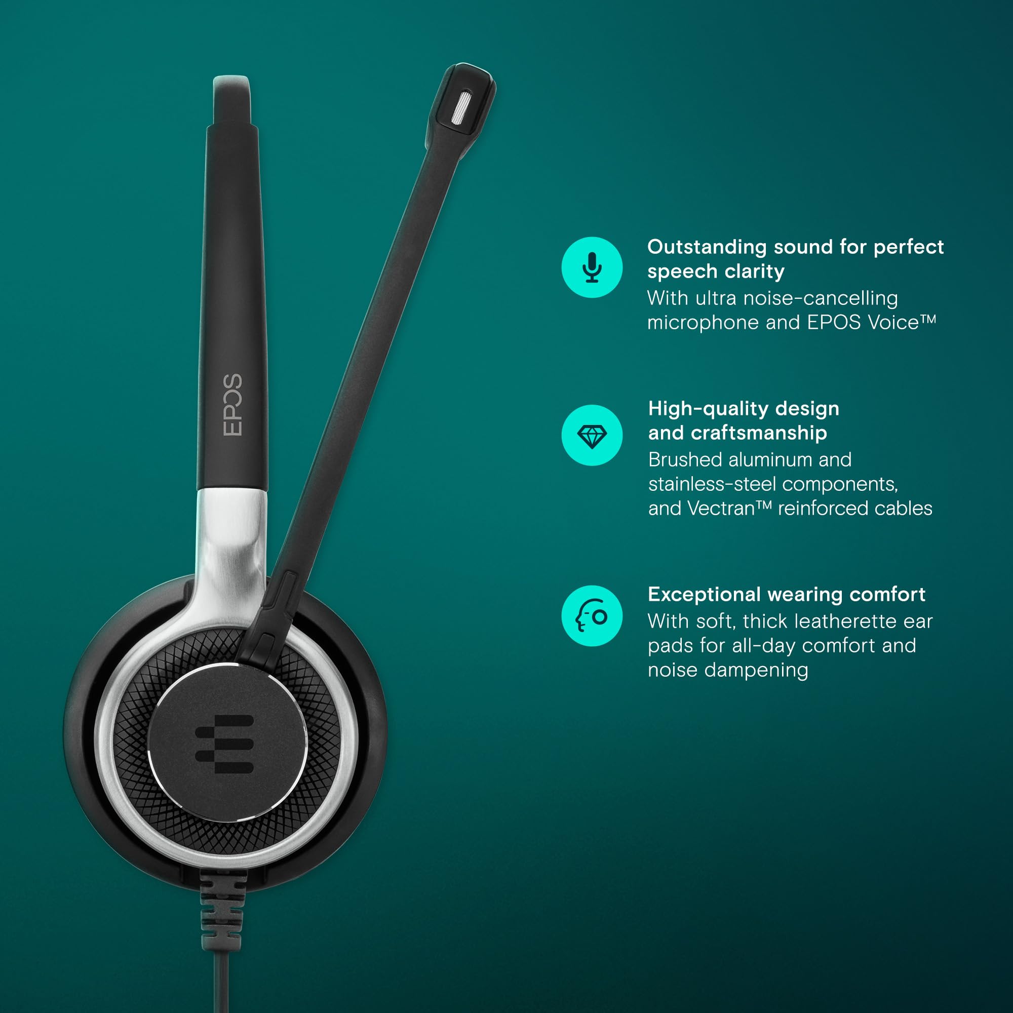 Sennheiser SC 665 USB Business Headset (507257) - UC Optimized, Skype Certified, Noise-Canceling Mic for PC, Mobile, Tablet - Perfect for Remote Work, Call Centers & Online Meetings (Black)