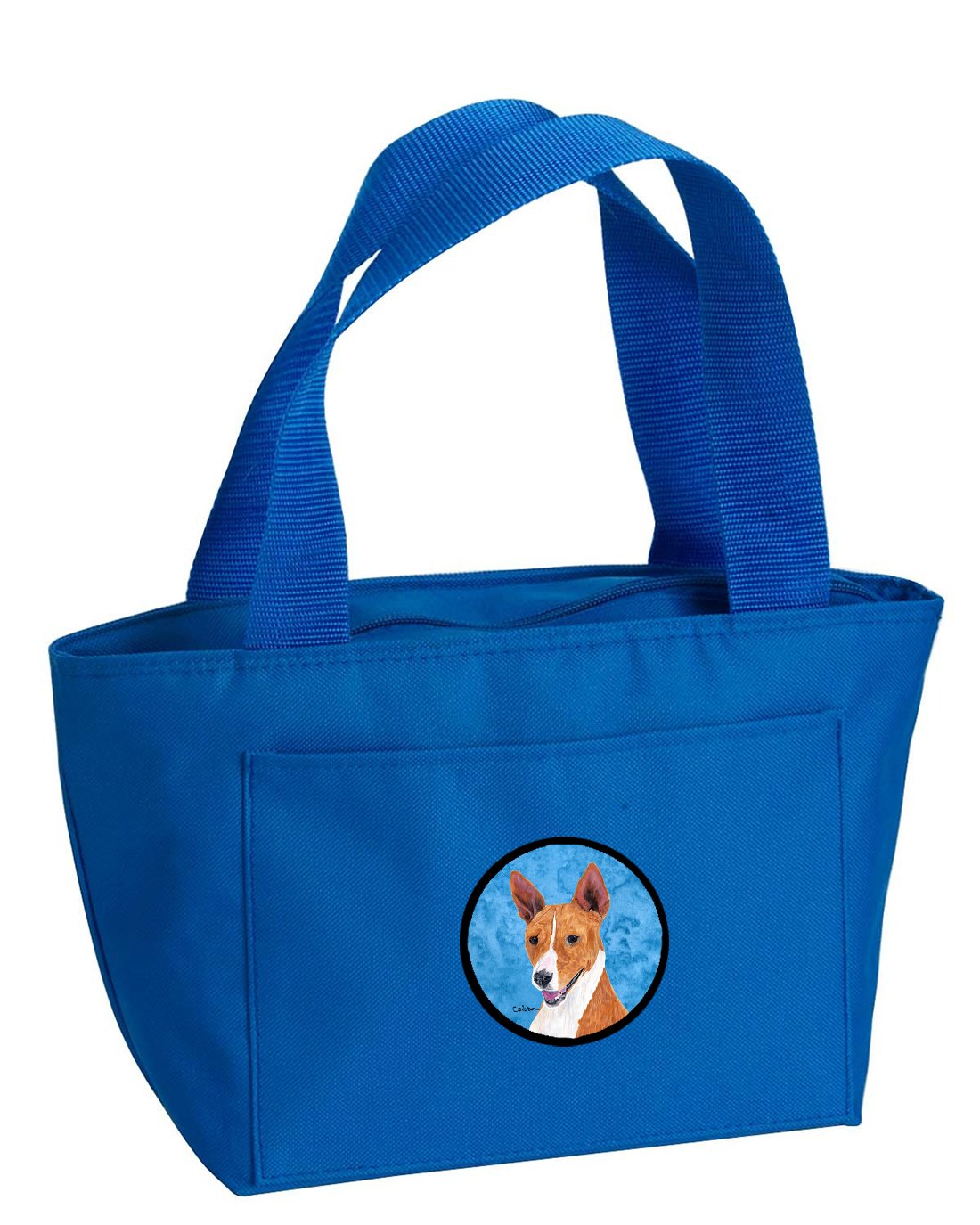Blue Basenji Insulated Lunch Box Tote Bag for Women & Men - Large Reusable Lunch Bag by Caroline's Treasures (SC9124BU-8808) - Perfect for Work, School, Picnics & Outdoor Activities