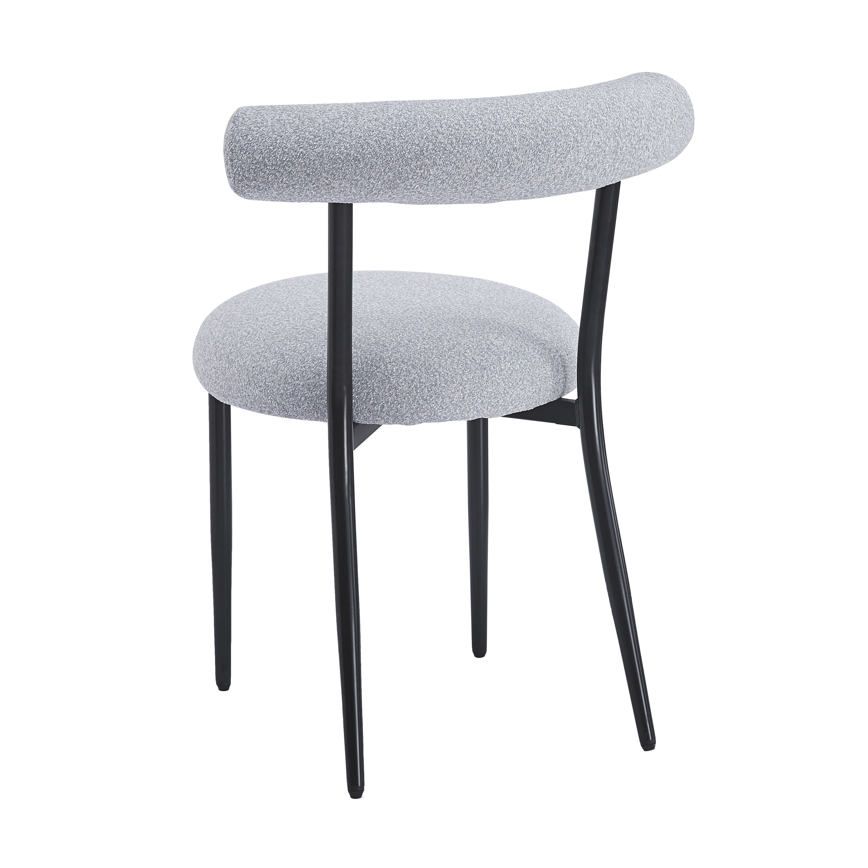 Modern Dining Chairs Set of 2 - Sturdy Wooden Kitchen Chairs with Padded Seats - Perfect for Dining Room, Kitchen, Breakfast Nook & Small Spaces
