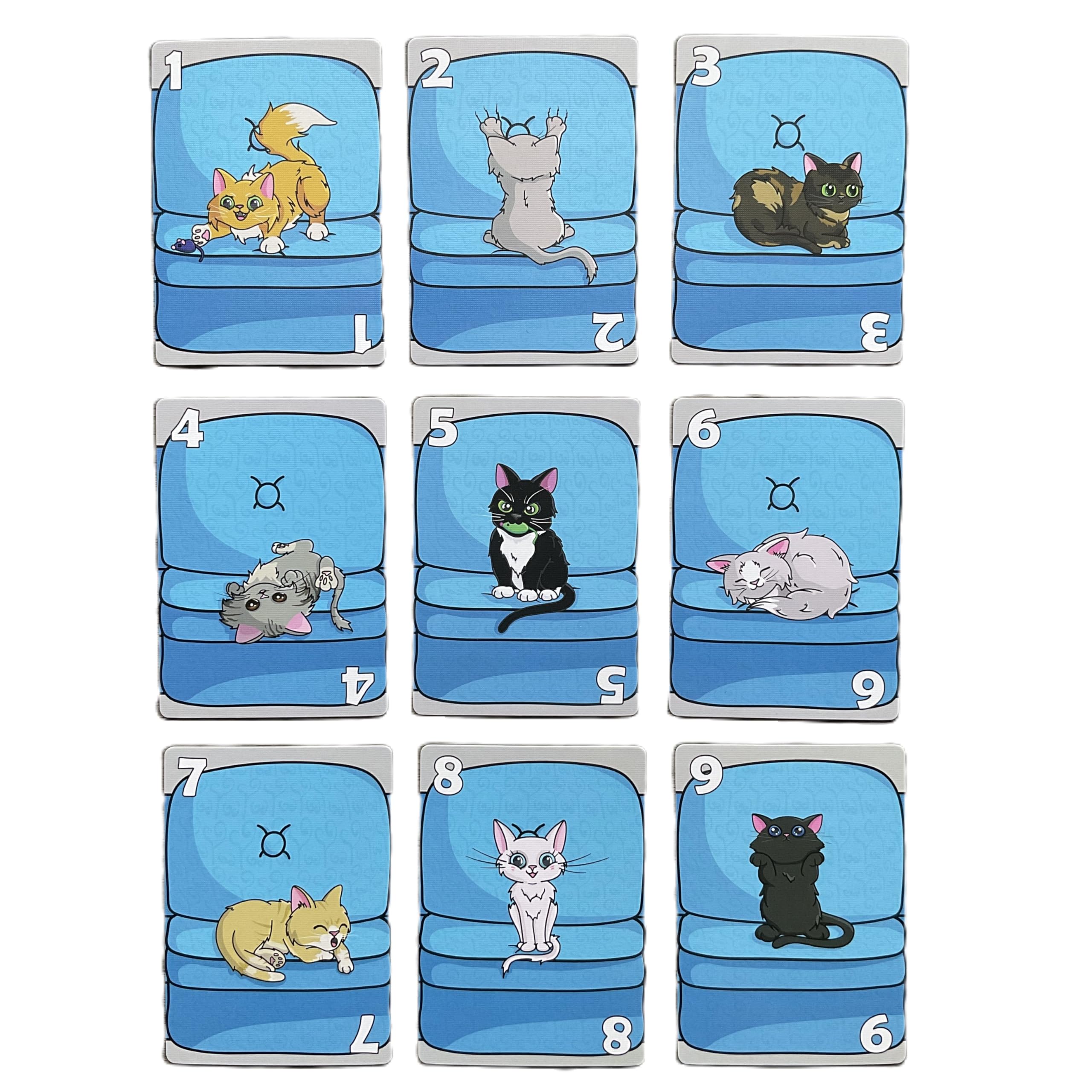 Couch Kittens Card Game - Fun & Fast 2 Player Strategy Game for Cat Lovers by The Dusty Top Hat - Perfect for Date Nights & Family Game Evenings
