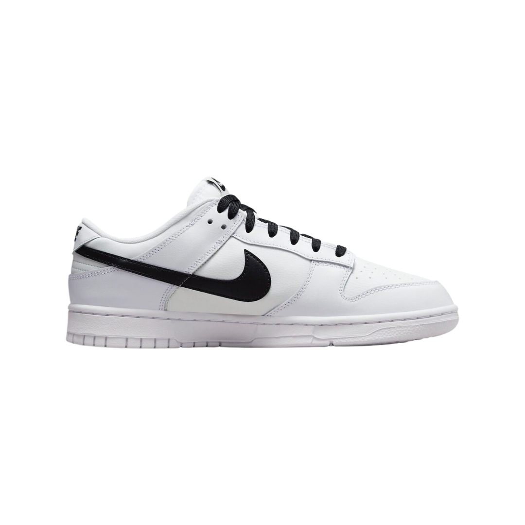 Nike Dunk Low Retro Men's Shoes - White Black Summit White Sneakers for Casual Wear & Street Style