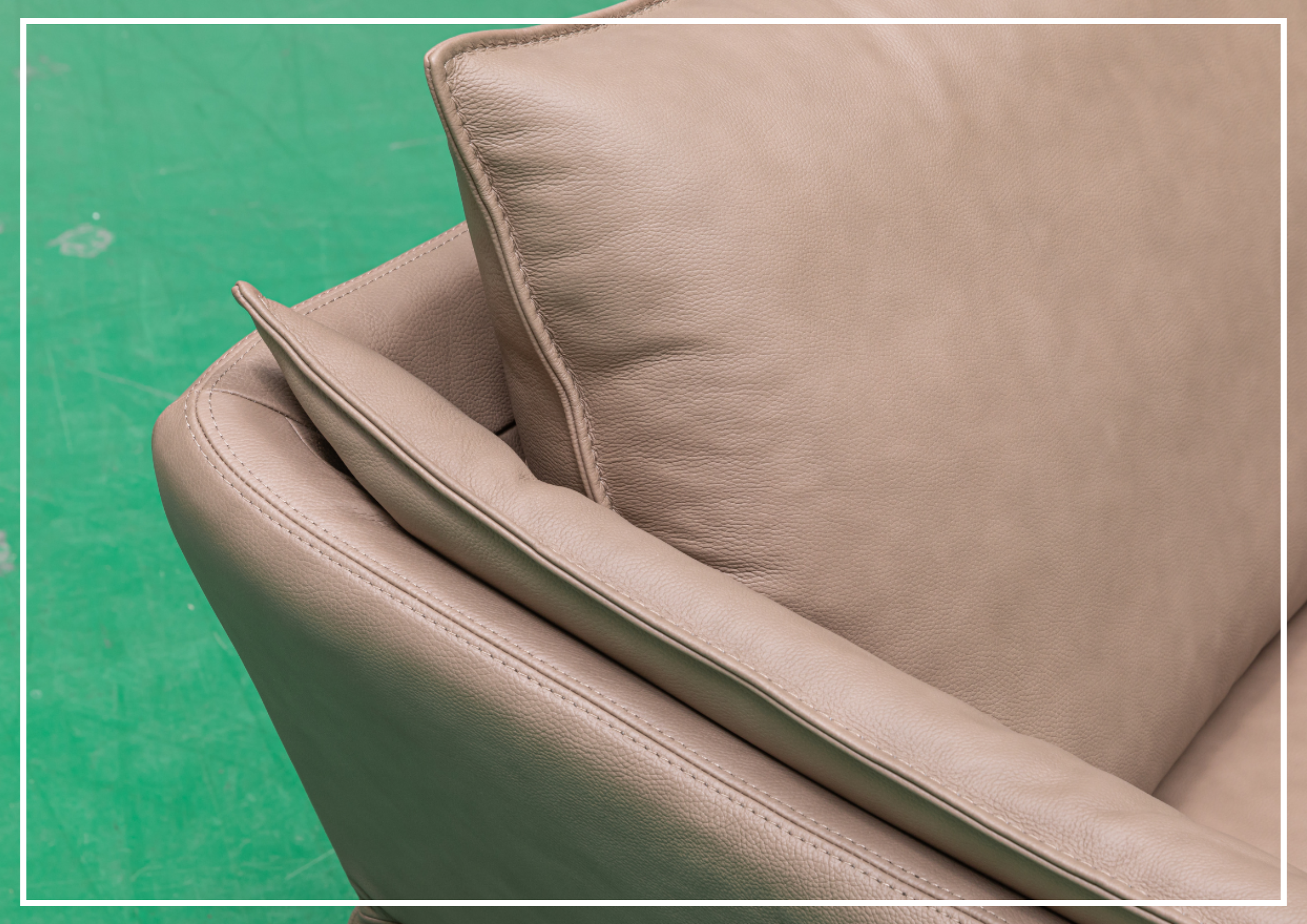 Klaussner Giada Brown Italian Leather Chair - Premium Genuine Leather Living Room Armchair for Home Office, Lounge & Reading Nook