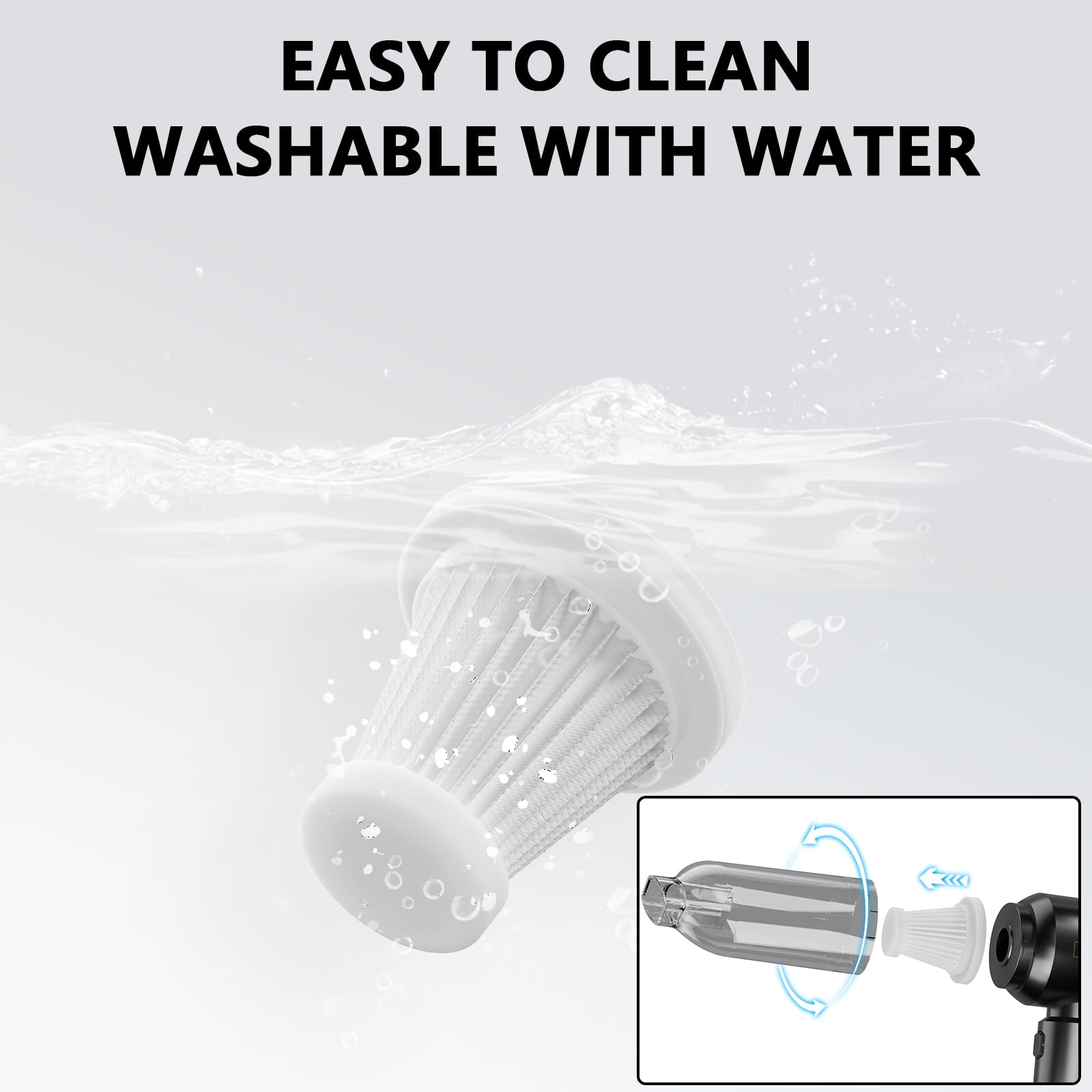 4-in-1 Handheld Vacuum Cleaner 20000PA - Car & Home Use